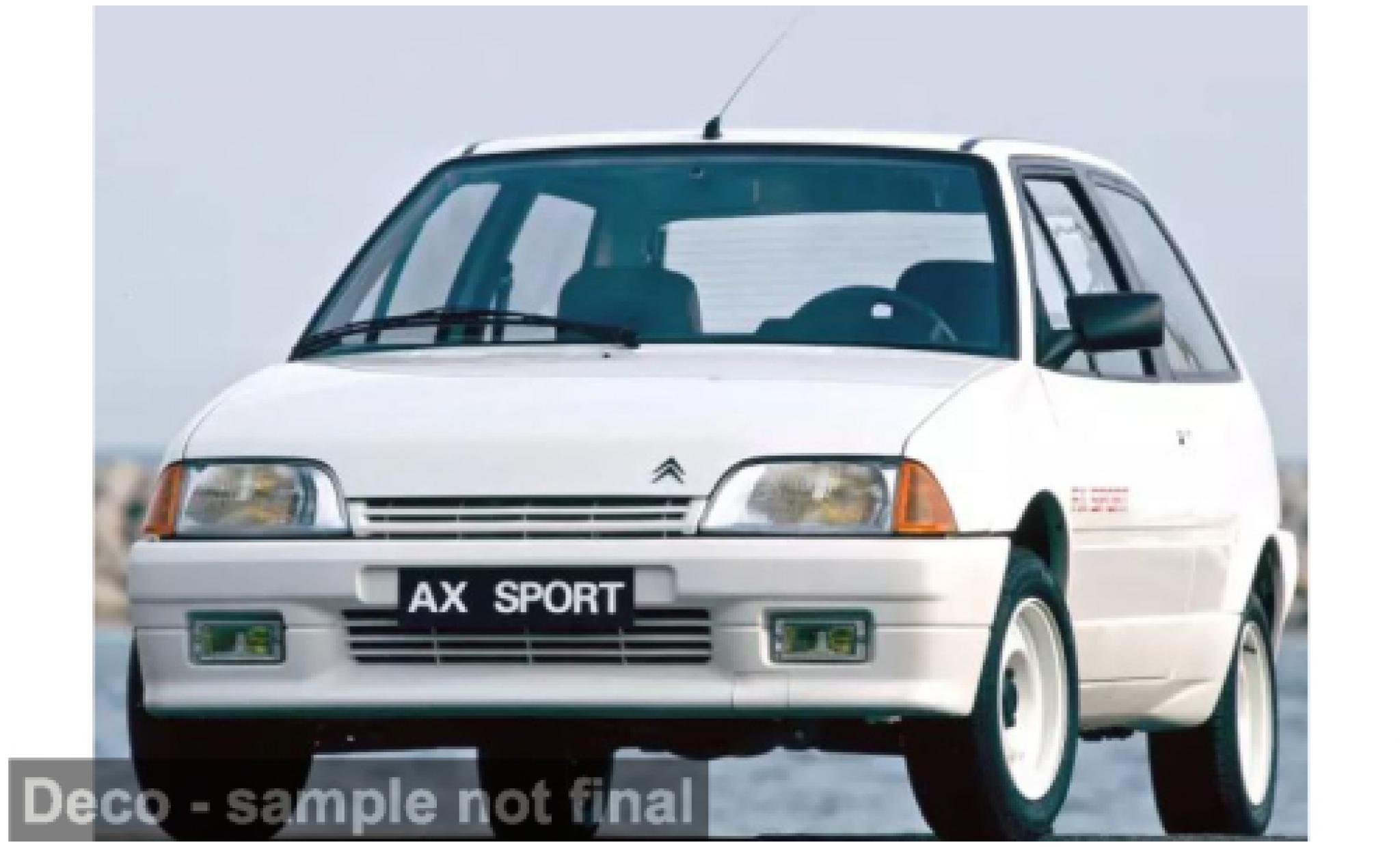 Citroen AX 1/18 Norev white 1987 1:18 diecast model cars