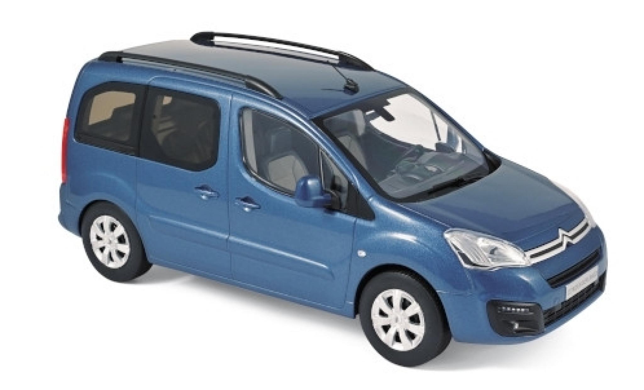 Citroen Berlingo 1/18 Norev metallic blue 2016 diecast model cars