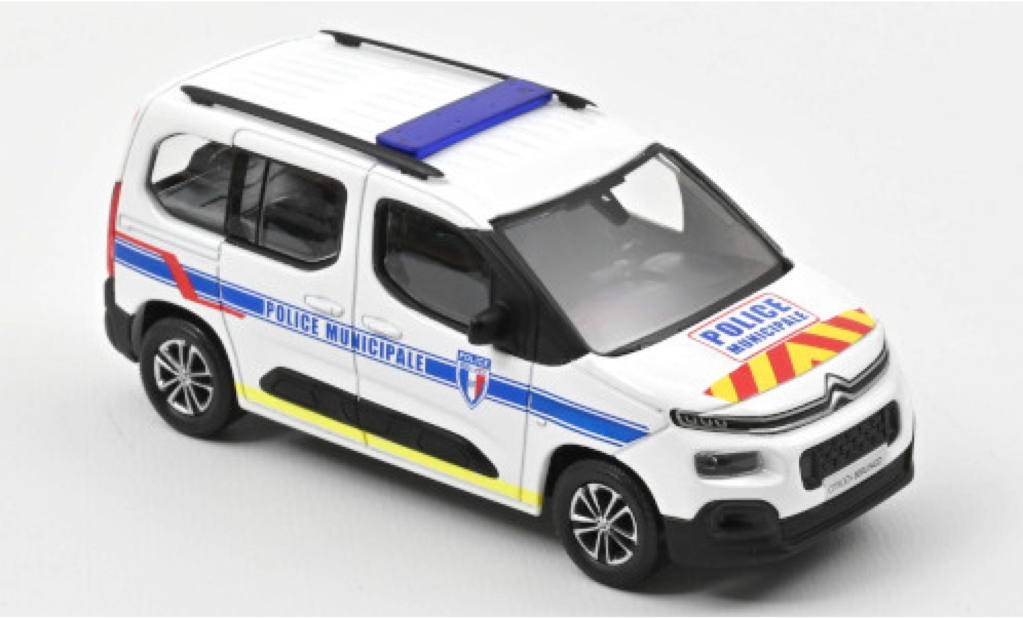 Citroen Berlingo 1/43 Norev Police Municipale (F) 2020 avec zus&auml;tzlichem D&eacute;corer sur Capot et rabat arri&egrave;re diecast model cars