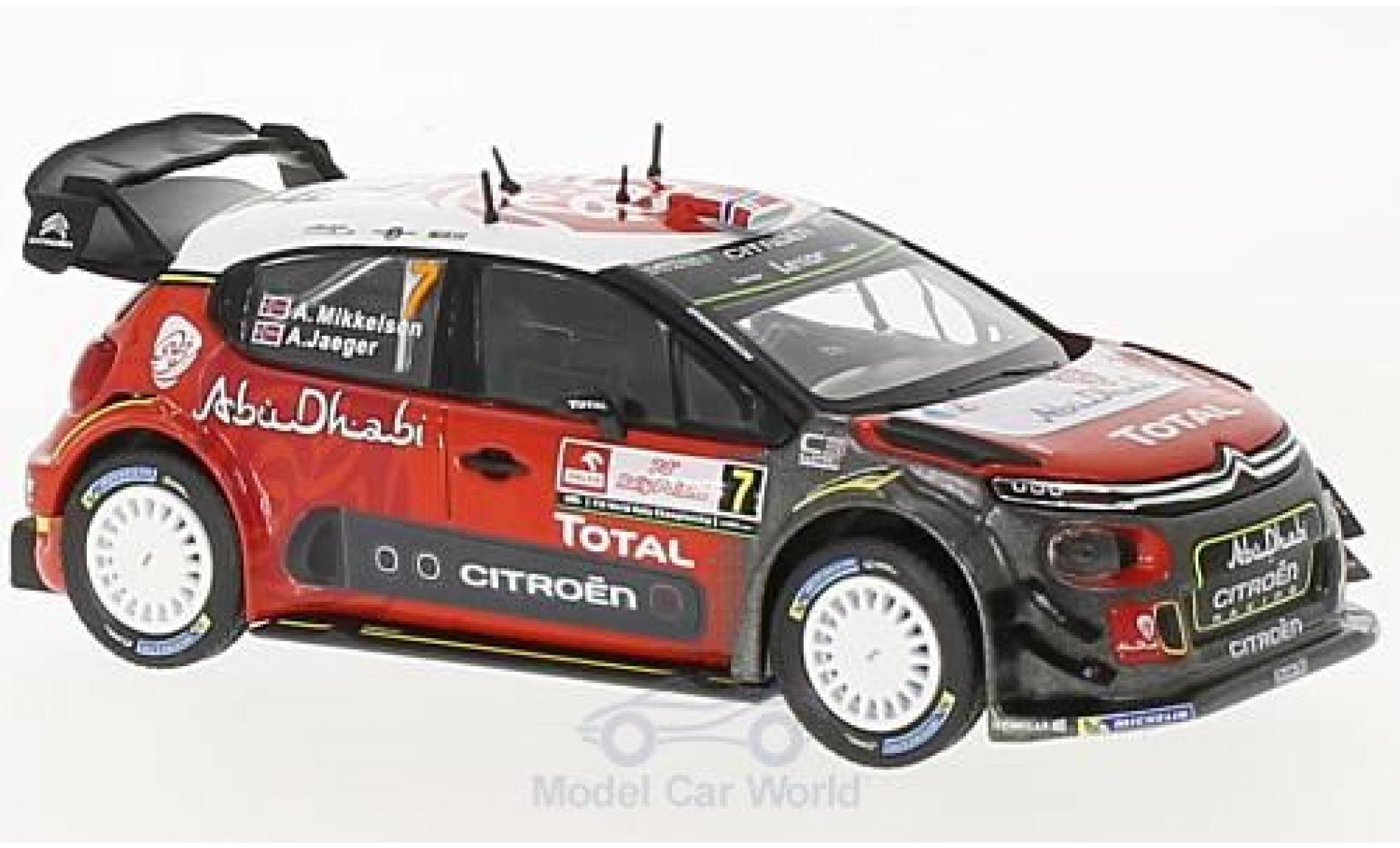 Citroen C3 1/43 Norev WRC No.7 WRC Rally Polen 2017 A.Mikkelsen/A.Jaeger diecast model cars