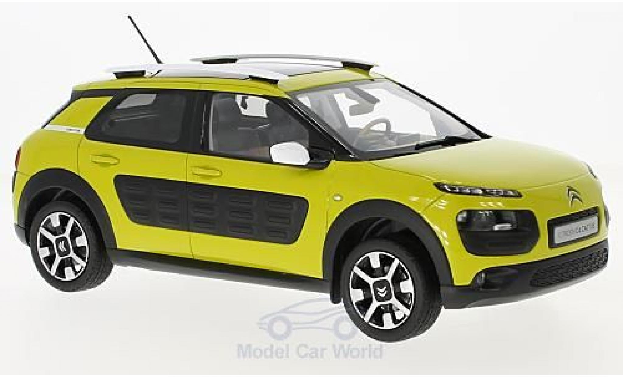 Citroen C4 1/18 Norev Cactus yellow/black 2014 diecast model cars