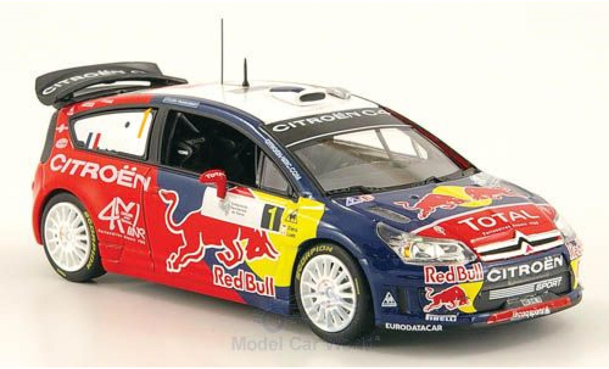 Citroen C4 WRC 1/43 Norev WRC No.1 Red Bull Tour de Corse 2008 diecast model cars