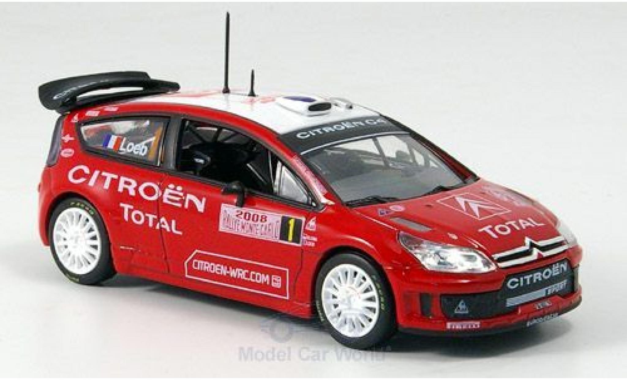 Citroen C4 WRC 1/43 Norev WRC Rally Monte-Carlo 2008 diecast model cars