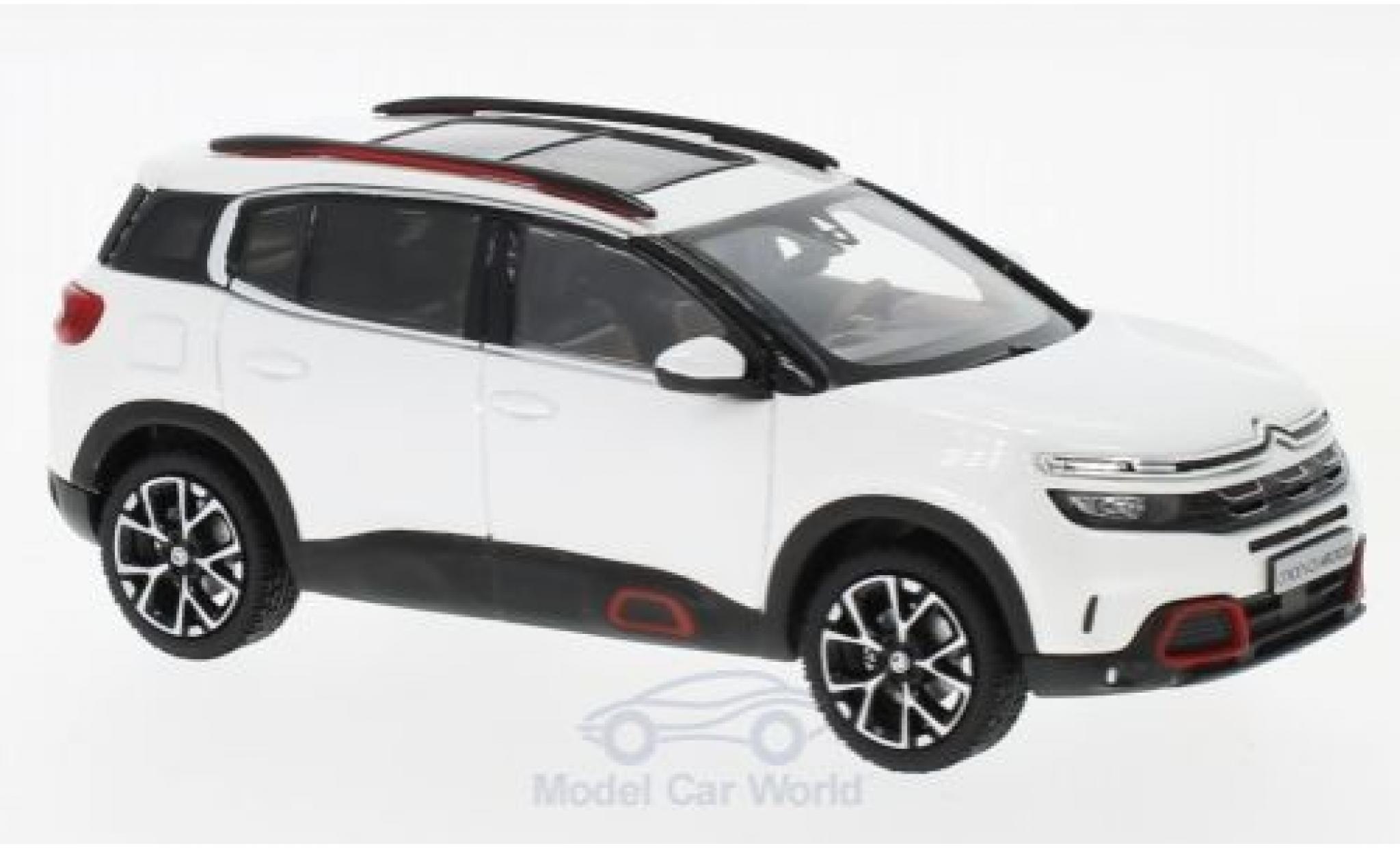 Citroen C5 1/43 Norev Aircross metallic white 2018 diecast model cars