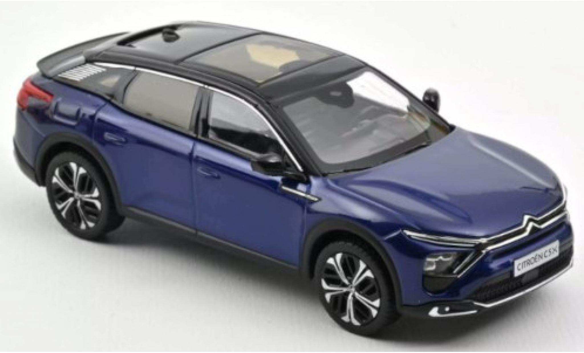 Citroen C5 1/43 Norev X metallic blue 2021 diecast model cars