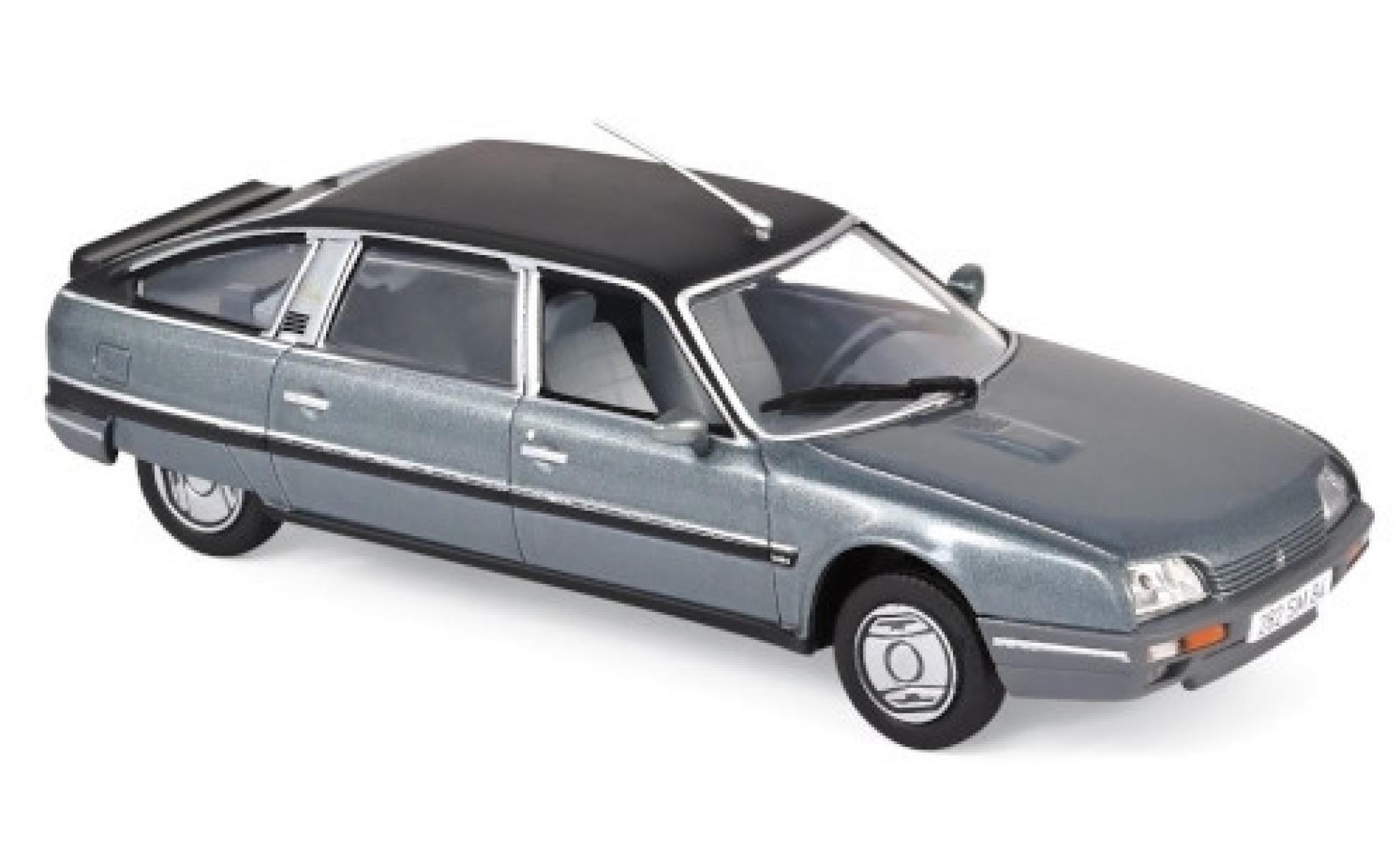 Citroen CX 1/43 Norev Turbo 2 Prestige metallic grey/black 1986 diecast model cars