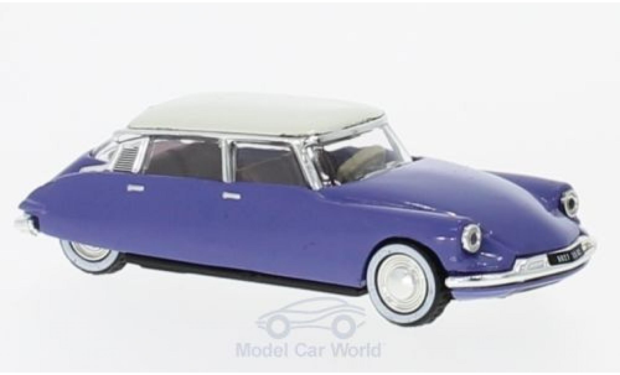 Citroen DS 19 1/87 Norev 19 blue/white 1959 diecast model cars