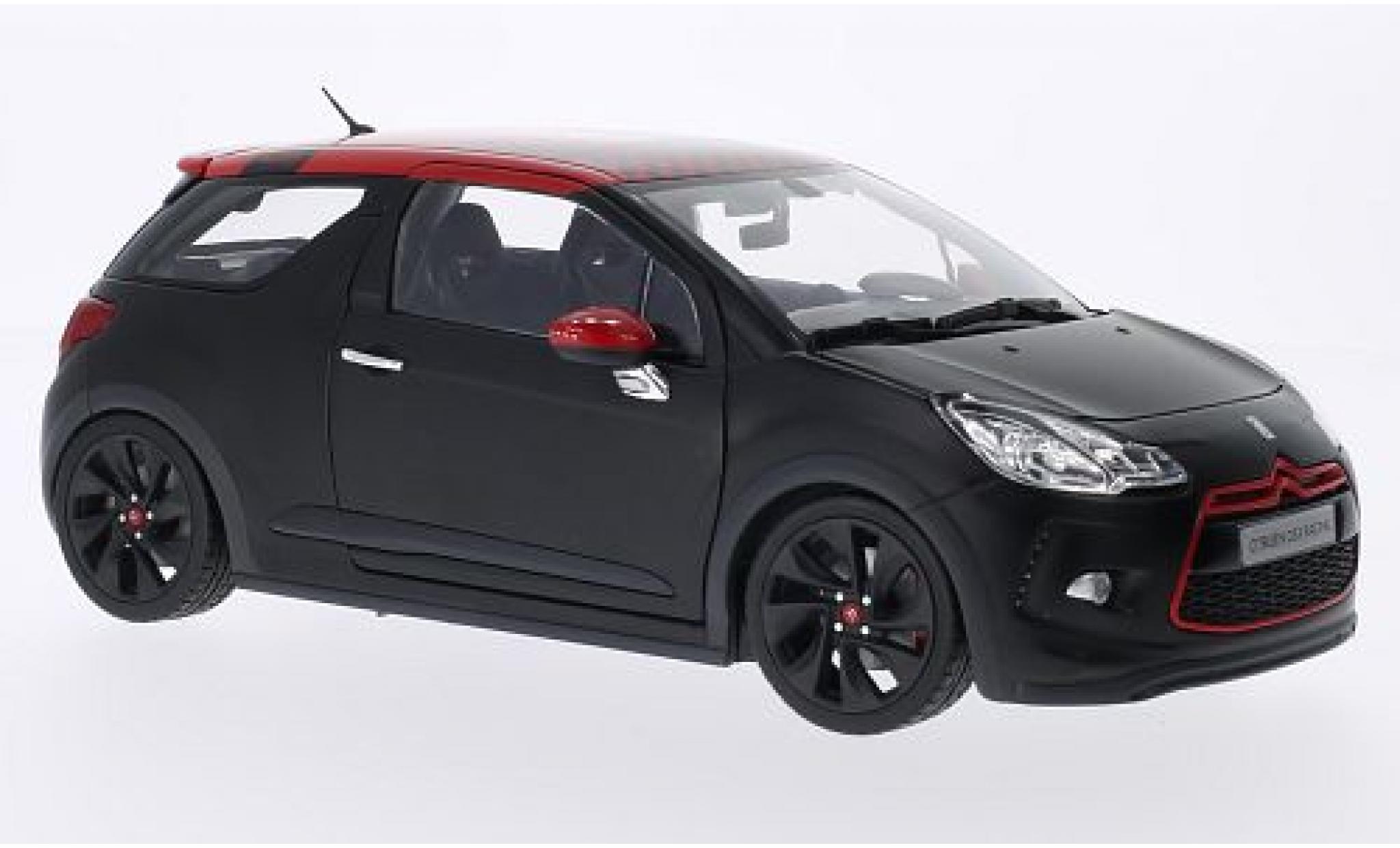 DS Automobiles DS3 1/18 Norev Citroen Racing S.Loeb matt-black/red 2012 diecast model cars