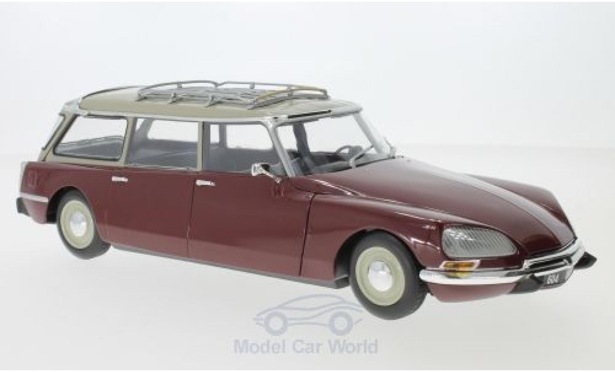 Citroen DS 21 1/18 Norev C 21 Estate red/beige 1970 diecast model cars