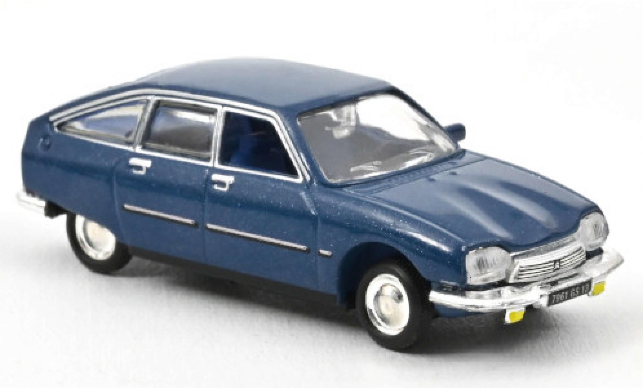 Citroen GS 1/87 Norev Pallas metallic blue 1977 diecast model cars