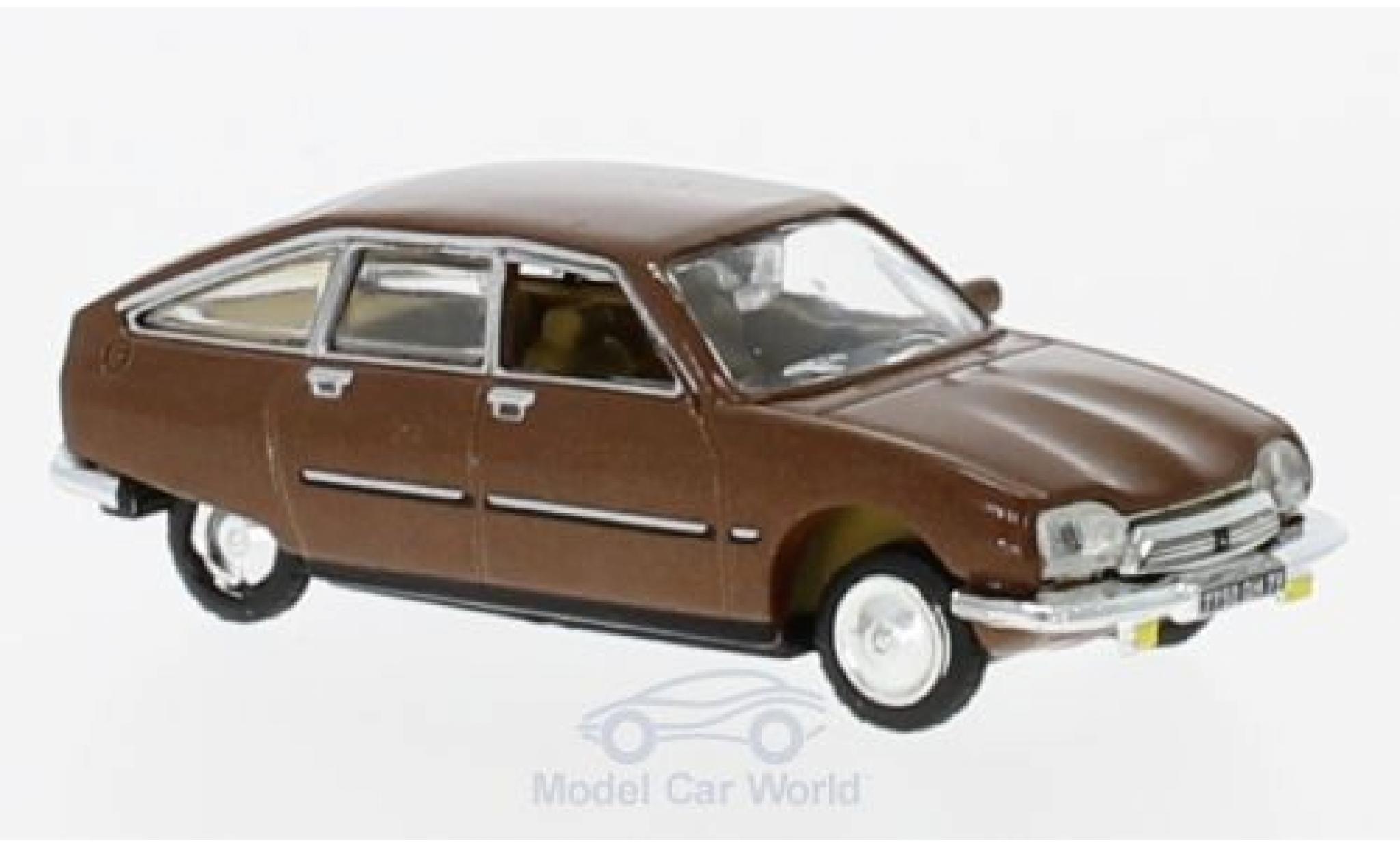 Citroen GS 1/87 Norev Pallas metallic brown 1978 diecast model cars
