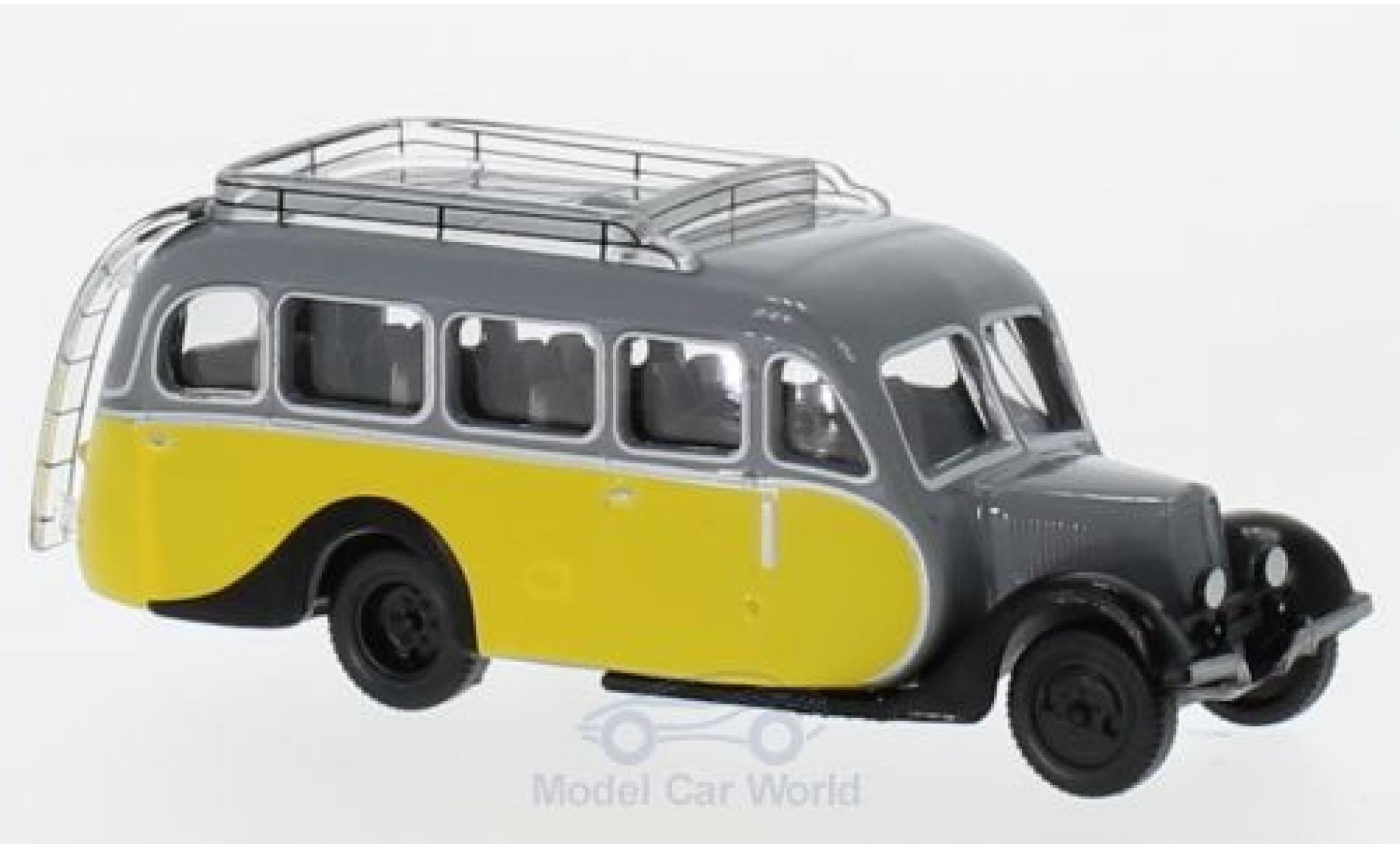 Citroen U23 1/87 Norev Autocar yellow/grey 1947 diecast model cars