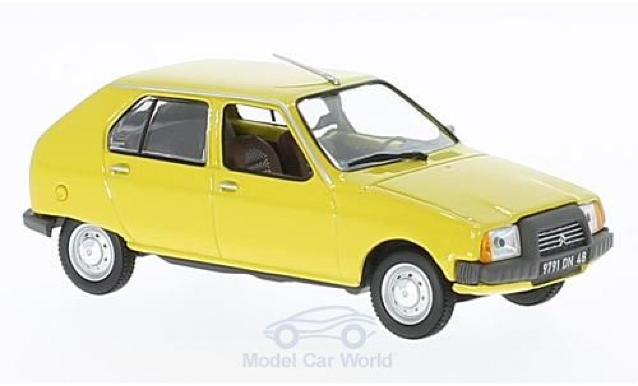 Citroen Visa 1/43 Norev Club yellow 1979 diecast model cars