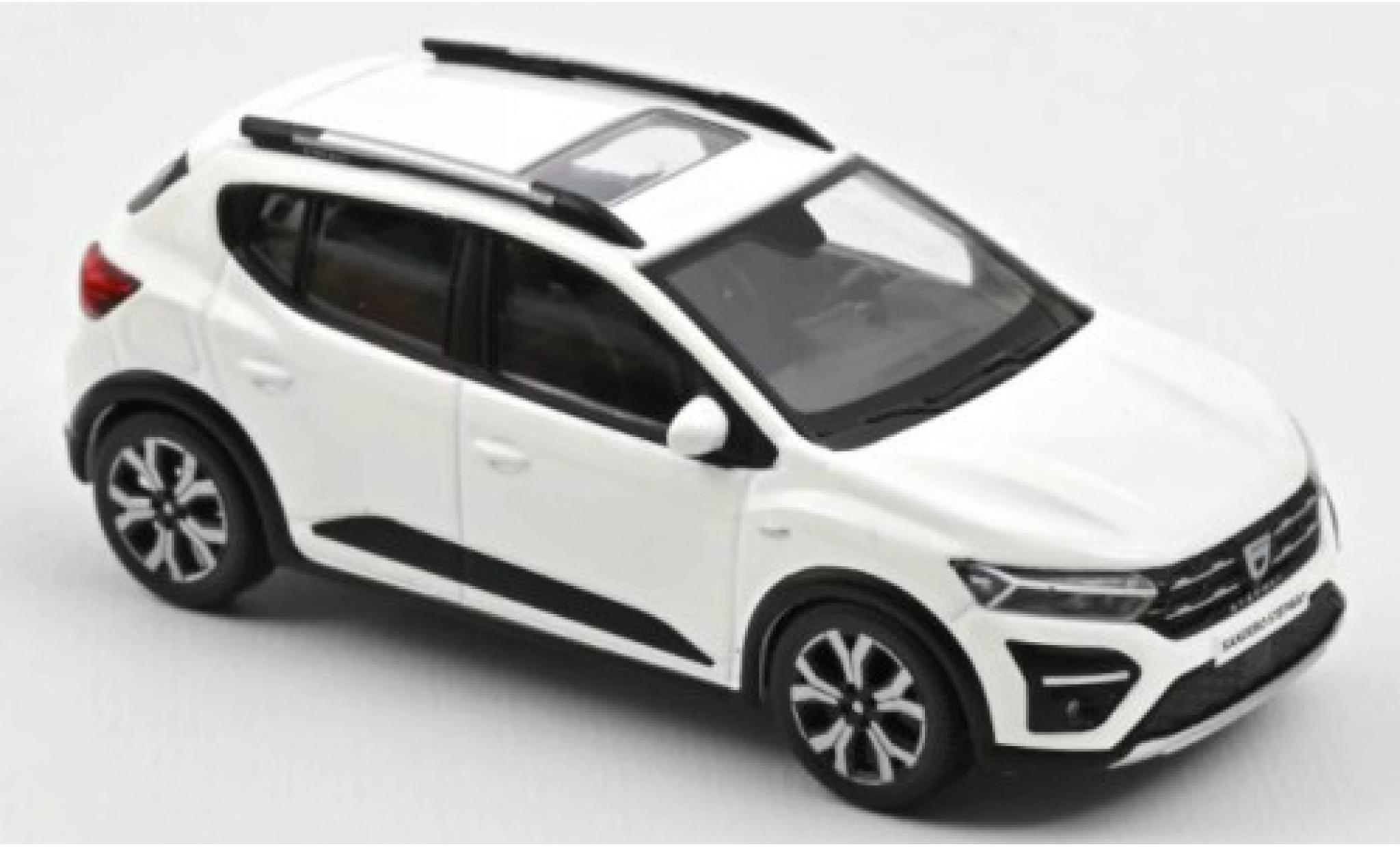 Dacia Sandero 1/43 Norev Stepway white 2021 diecast model cars