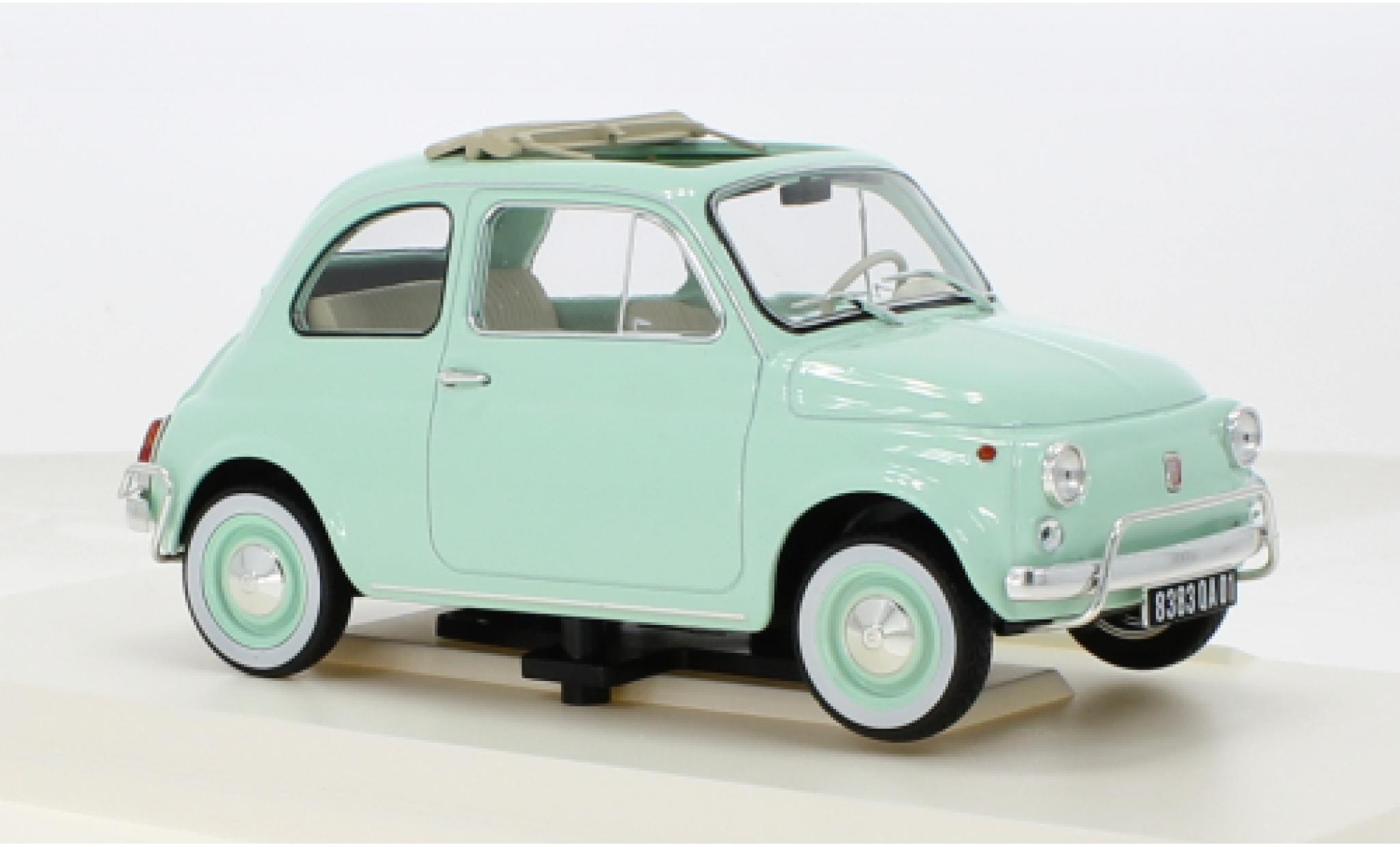 Fiat 500 1/18 Norev L blue 1968 1:18 diecast model cars