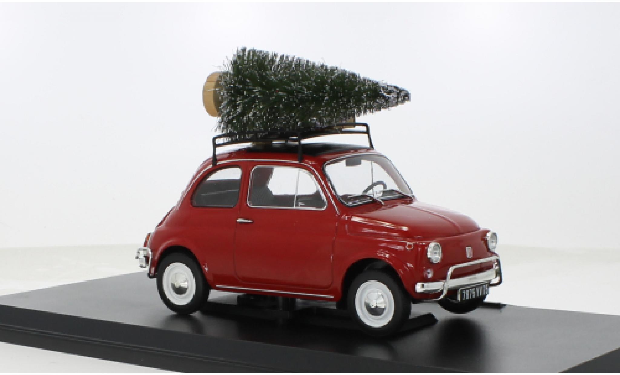 Fiat 500 1/18 Norev L red Christmas Special 1968 1:18 diecast model cars