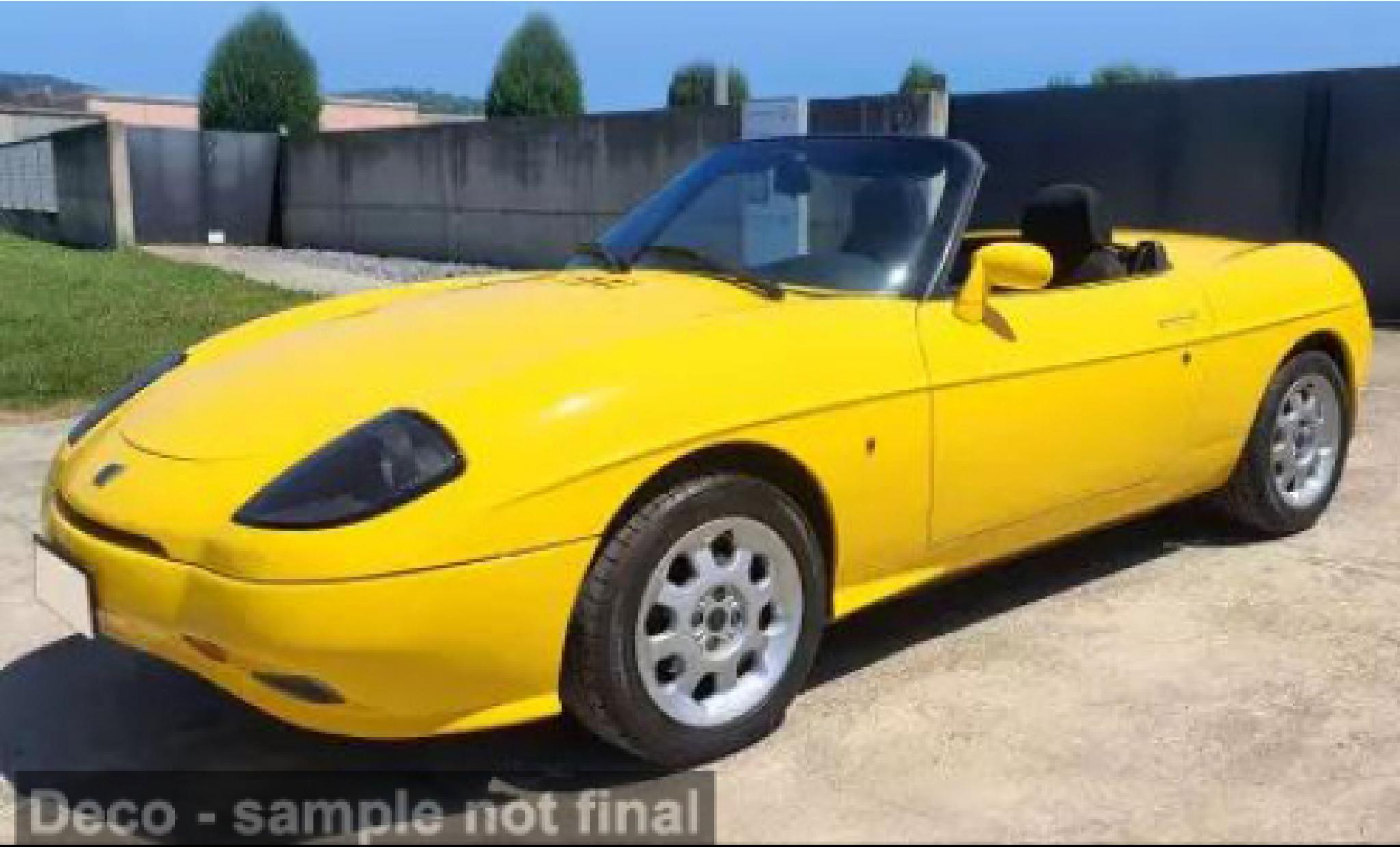 Fiat Barchetta 1/18 Norev yellow 1996 1:18 diecast model cars