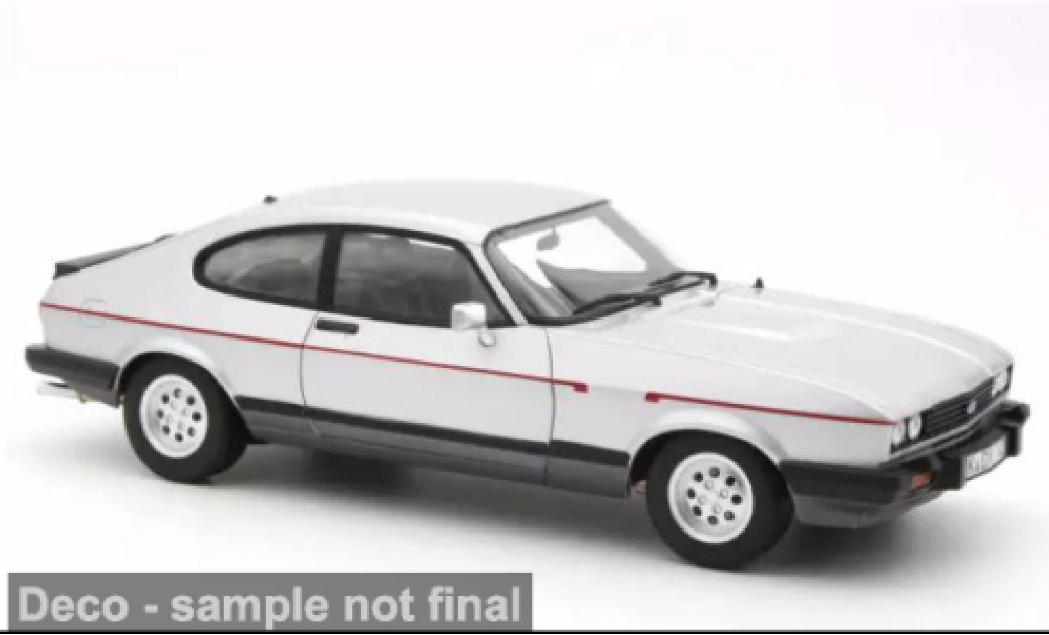 Ford Capri 1/18 Norev MK III 2.8 Injection silver 1983 1:18 diecast model cars
