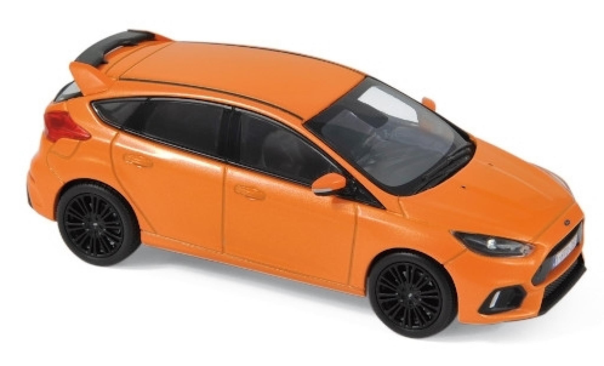 Ford Focus 1/43 Norev RS metallic orange 2018 diecast model cars