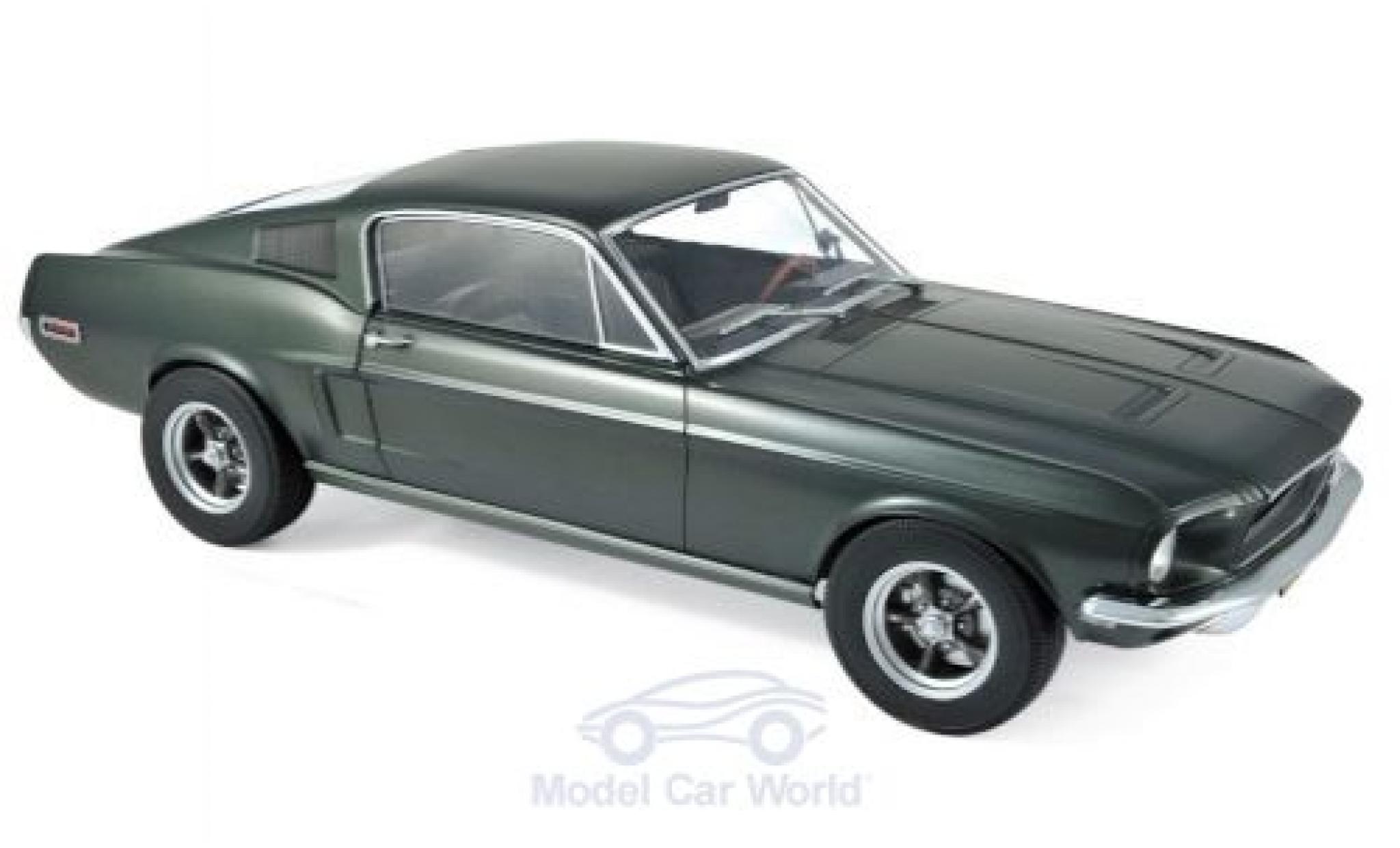 Ford Mustang 1/12 Norev Fastback metallic green 1968 diecast model cars