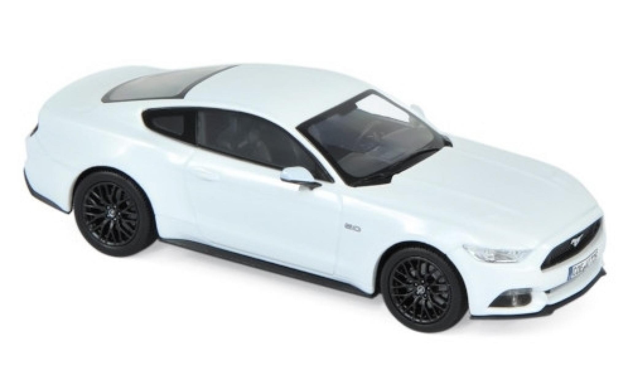 Ford Mustang 1/43 Norev GT white 2015 diecast model cars