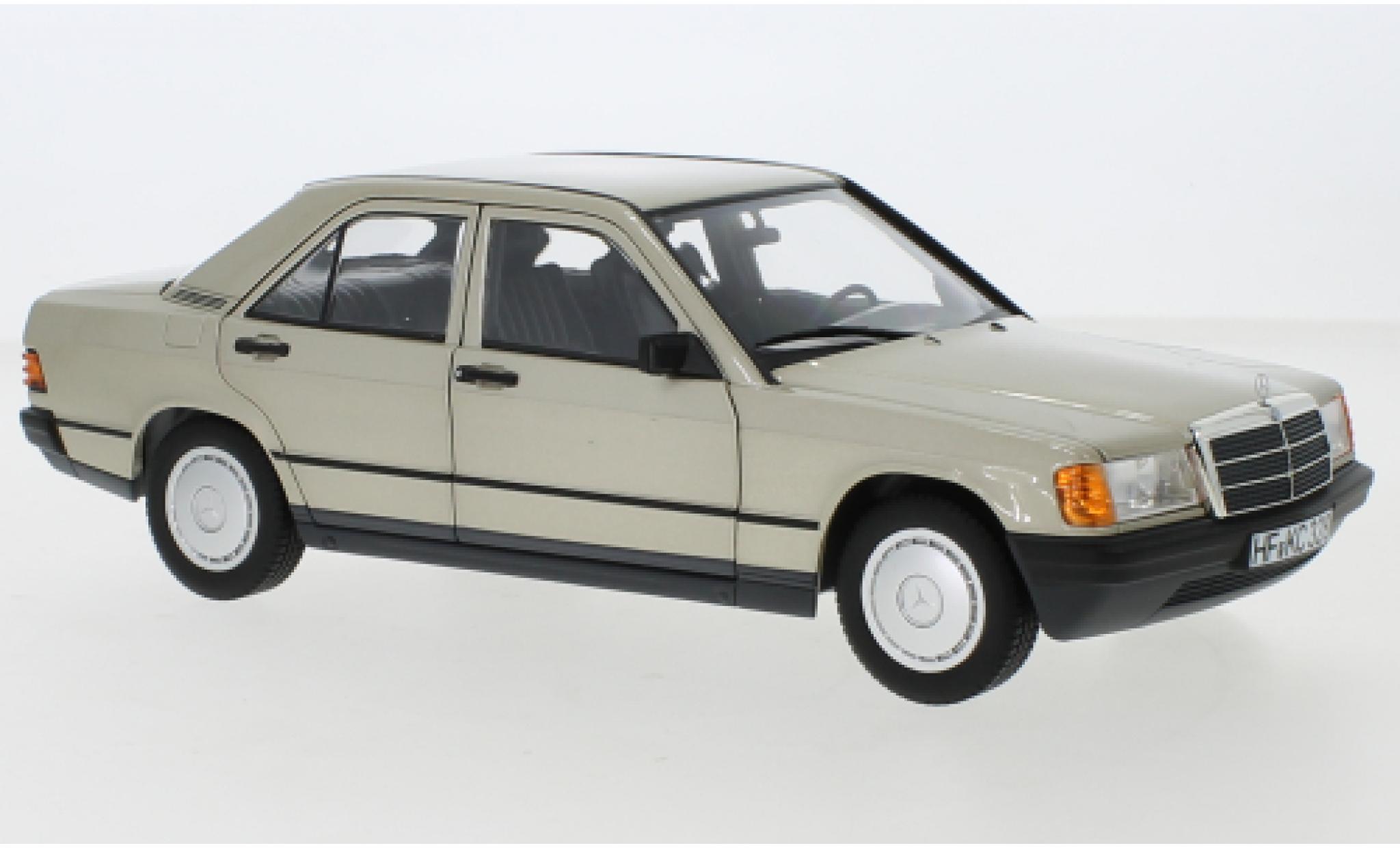 Mercedes 190 1/18 Norev E (W201) metallic beige 1982 diecast model cars