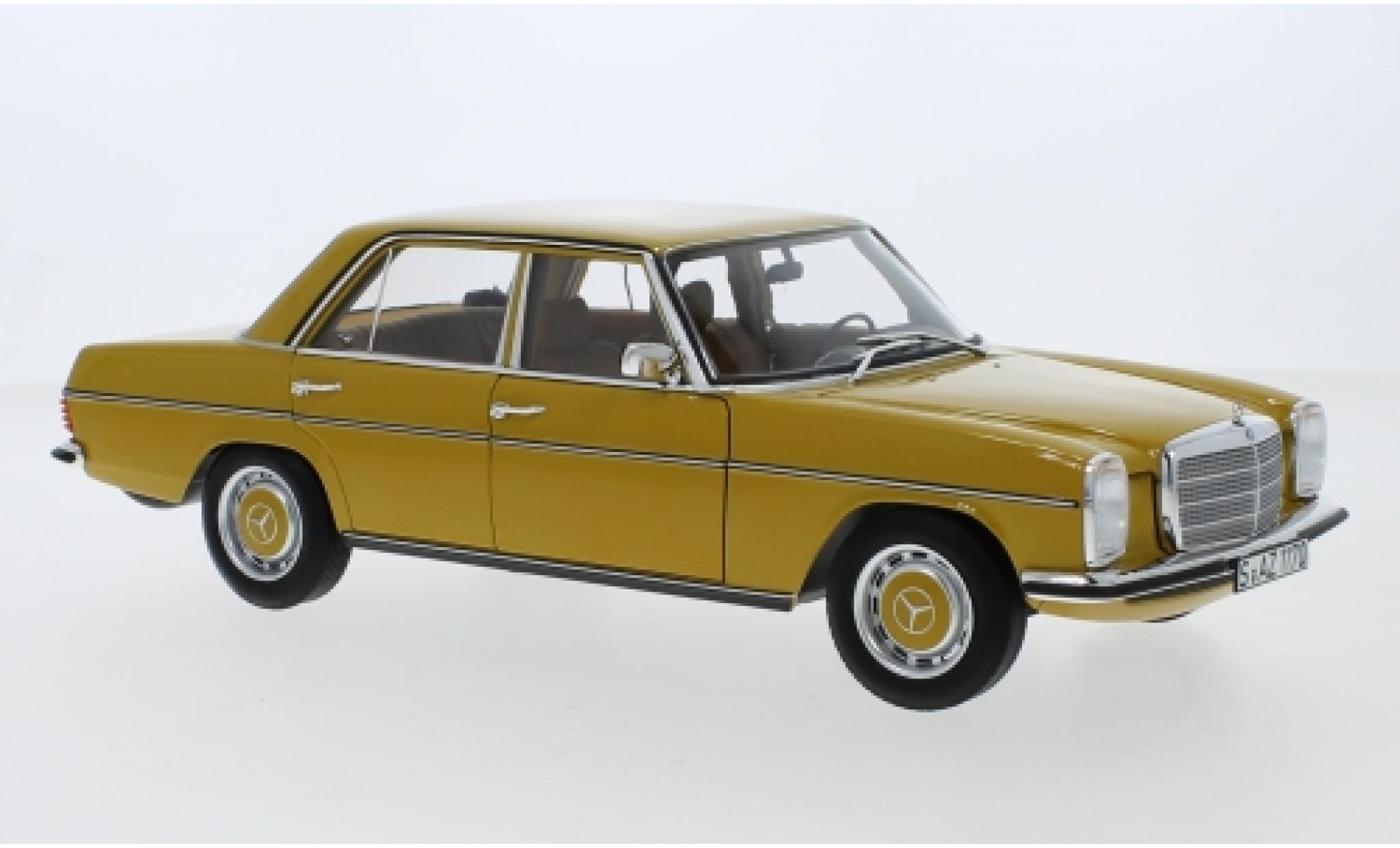 Mercedes 200 1/18 Norev /8 (W115) yellow 1973 diecast model cars