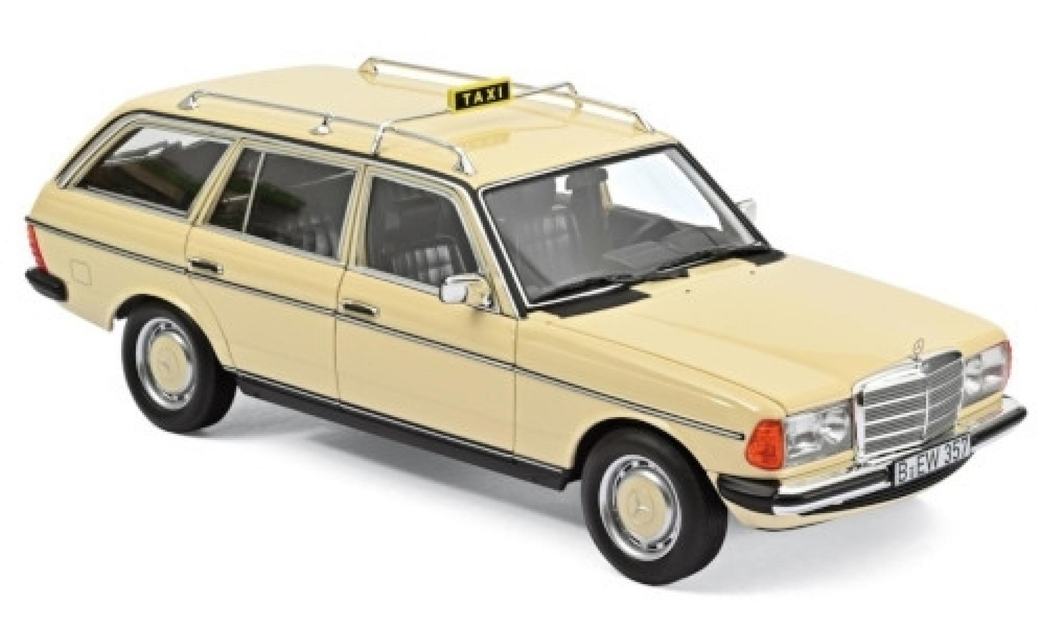 Mercedes 200 1/18 Norev T (S123) beige Taxi (D) 1982 diecast model cars