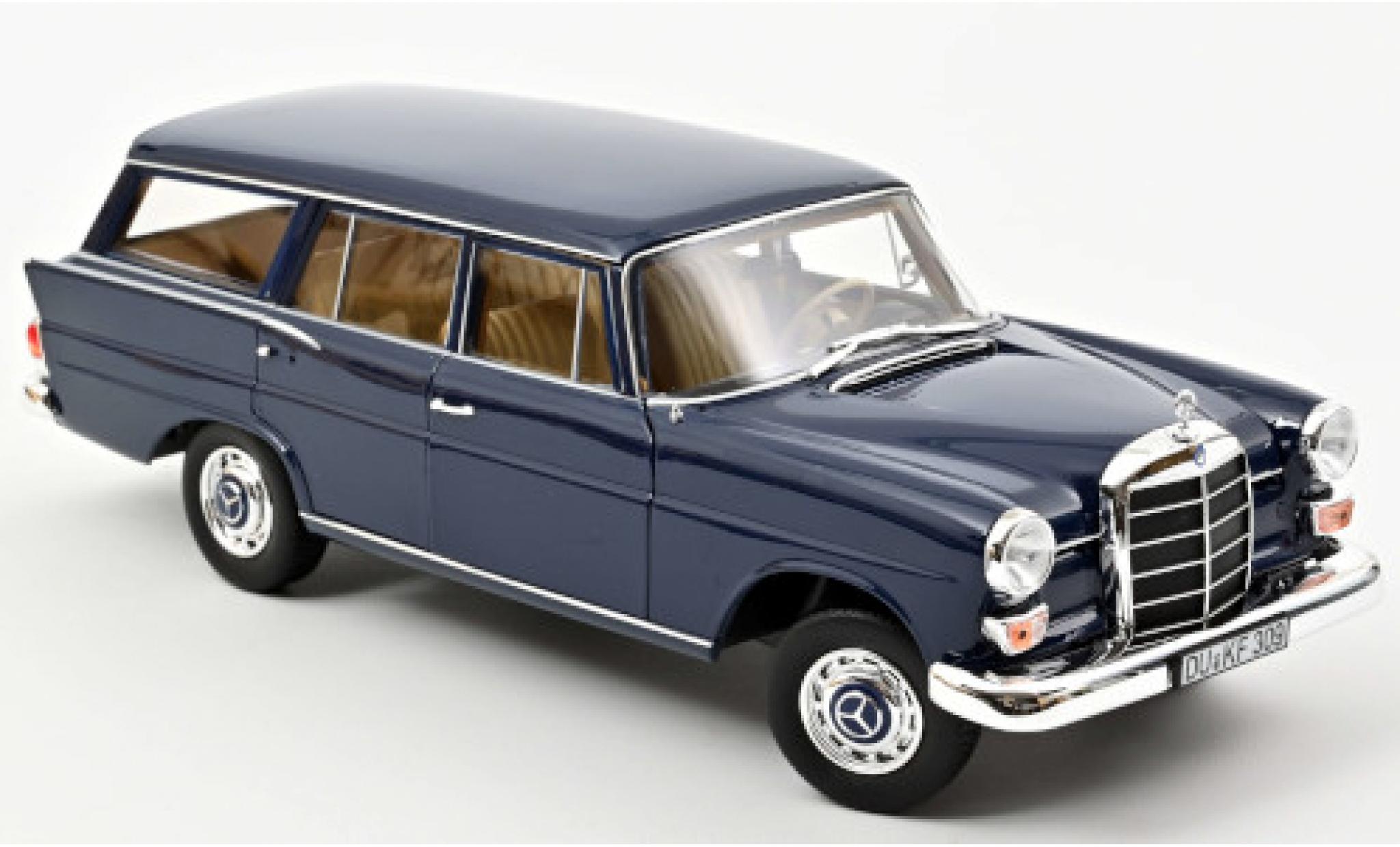 Mercedes 200 1/18 Norev Universal blue 1966 diecast model cars