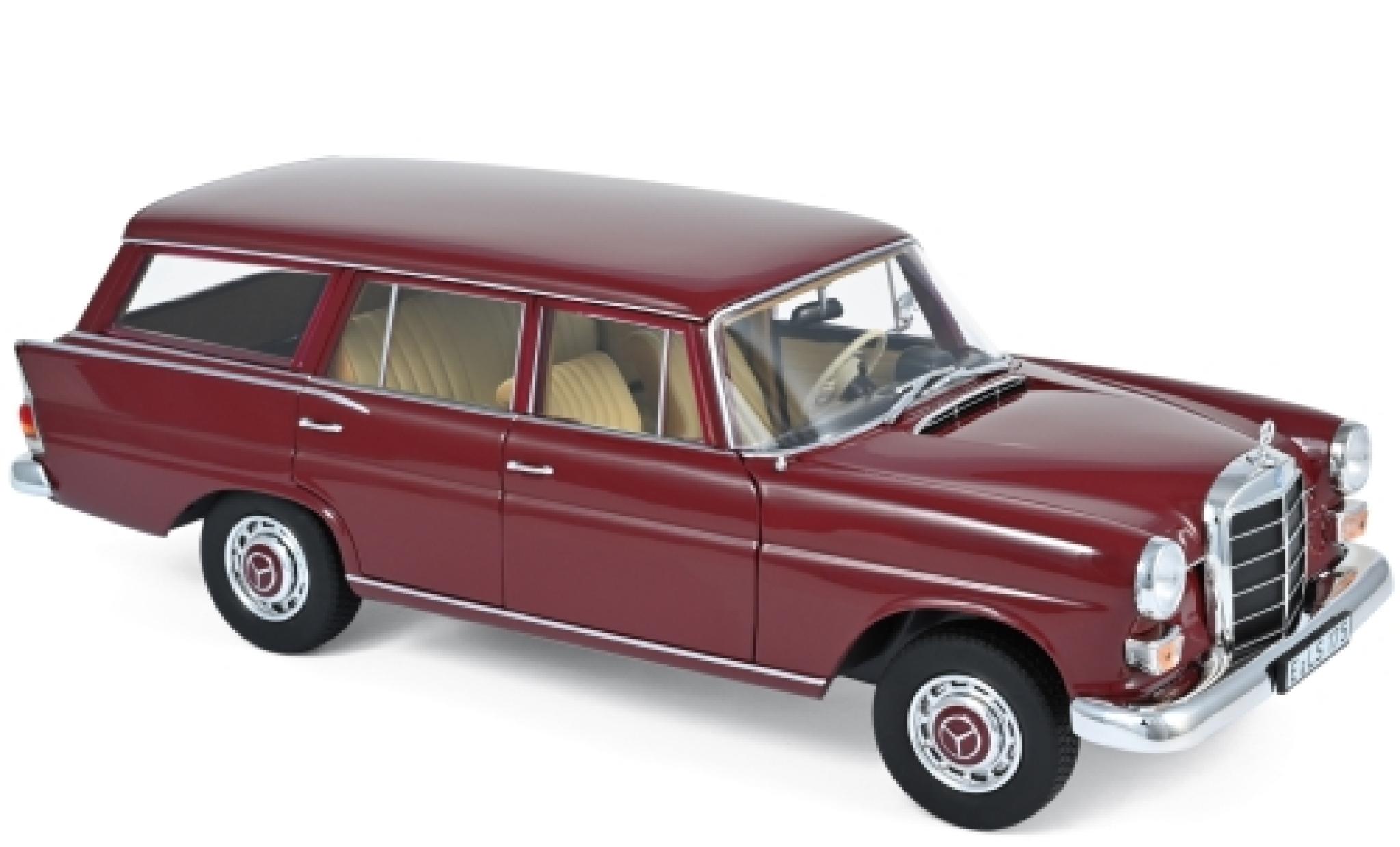Mercedes 200 1/18 Norev Universal red 1966 diecast model cars