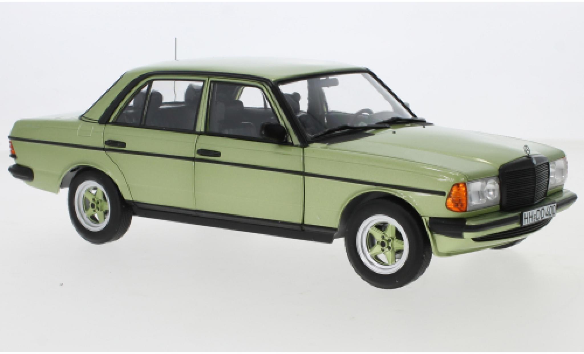 Mercedes 200 1/18 Norev (W123) AMG metallic green 1984 diecast model cars