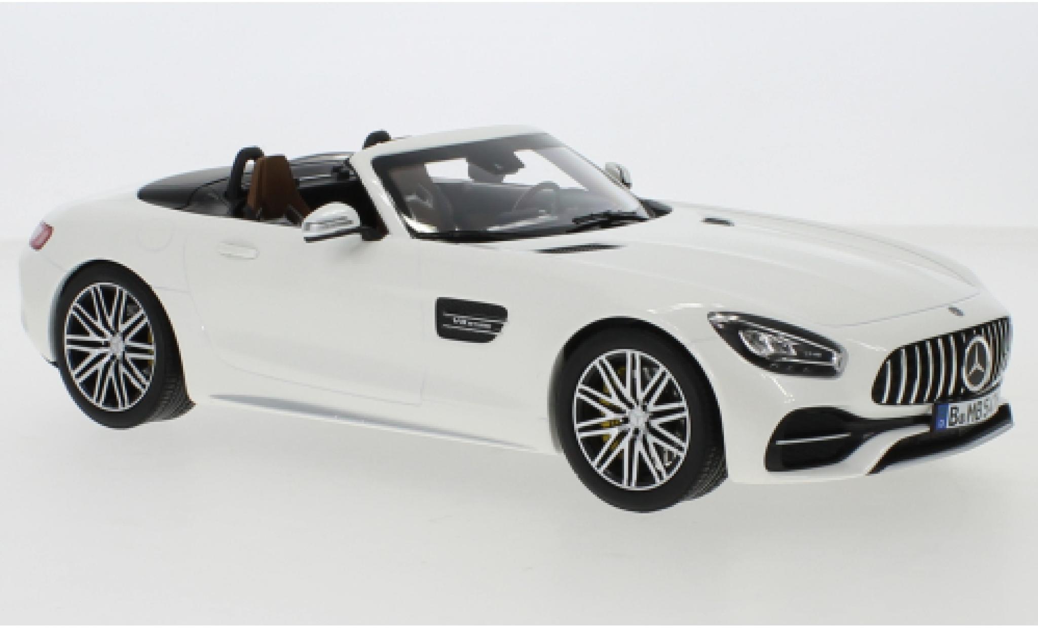 Mercedes AMG GT 1/18 Norev C Roadster (R190) metallic white 2019 diecast model cars