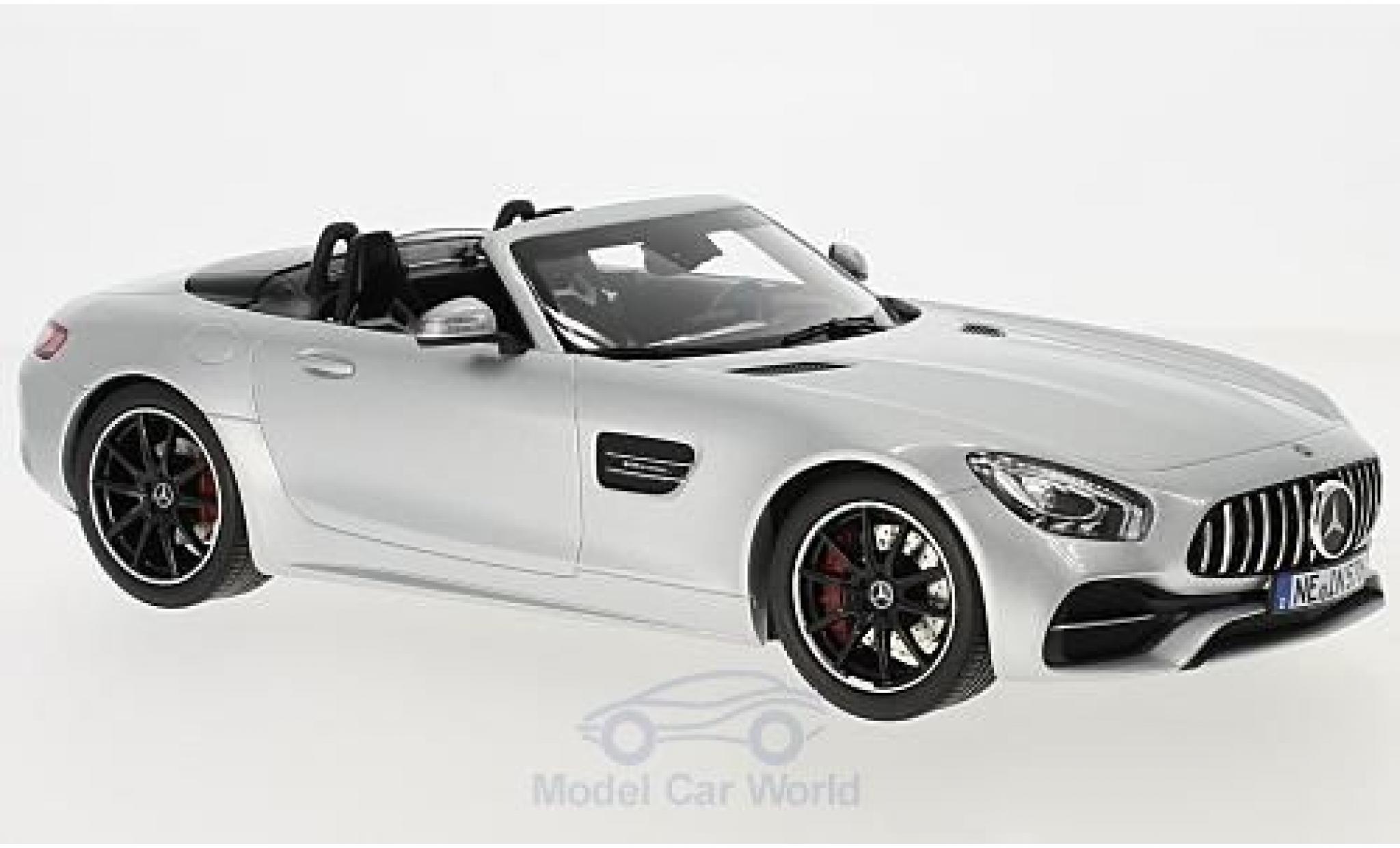 Mercedes AMG GT 1/18 Norev C Roadster grey 2017 diecast model cars