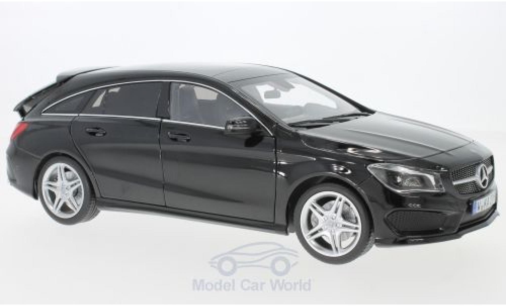 Mercedes CLA 1/18 Norev Shooting Brake (X177) black 2015 diecast model cars