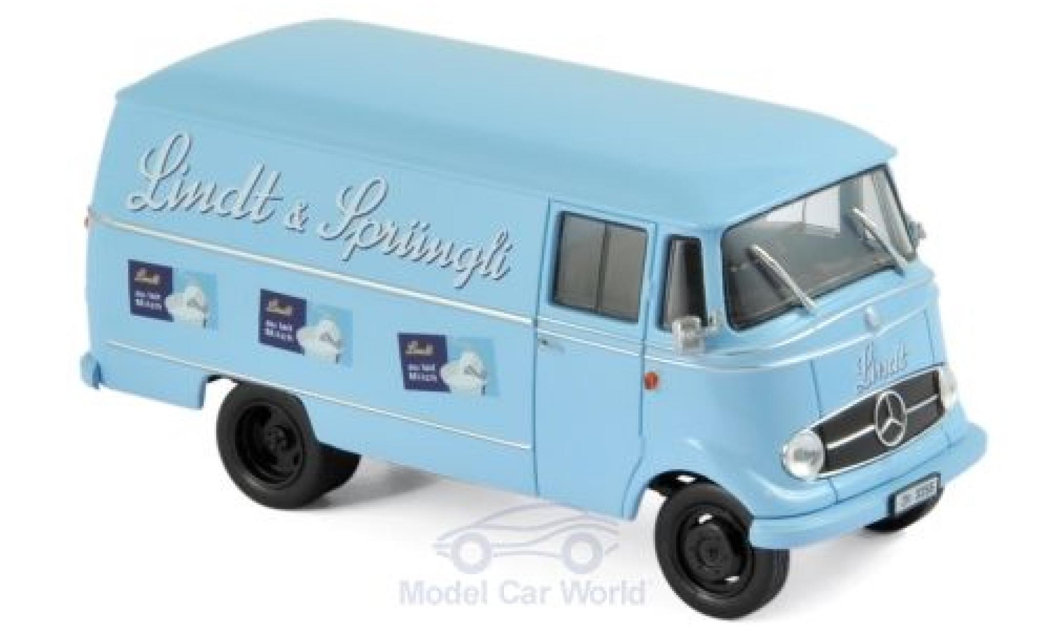 Mercedes L319 1/43 Norev Lindt & Spr&uuml;ngli 1957 Van diecast model cars