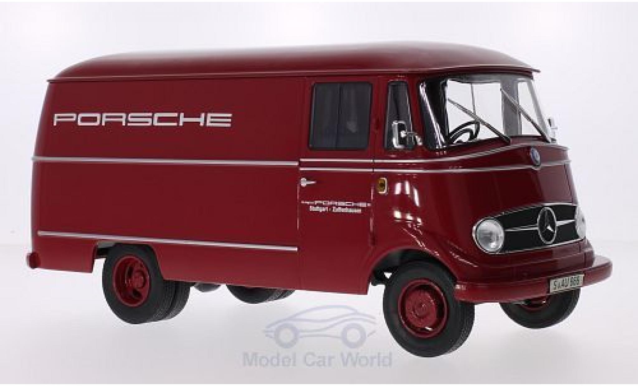 Mercedes L319 1/18 Norev Porsche Renndienst 1955 T&uuml;ren und Hauben geschlossen diecast model cars