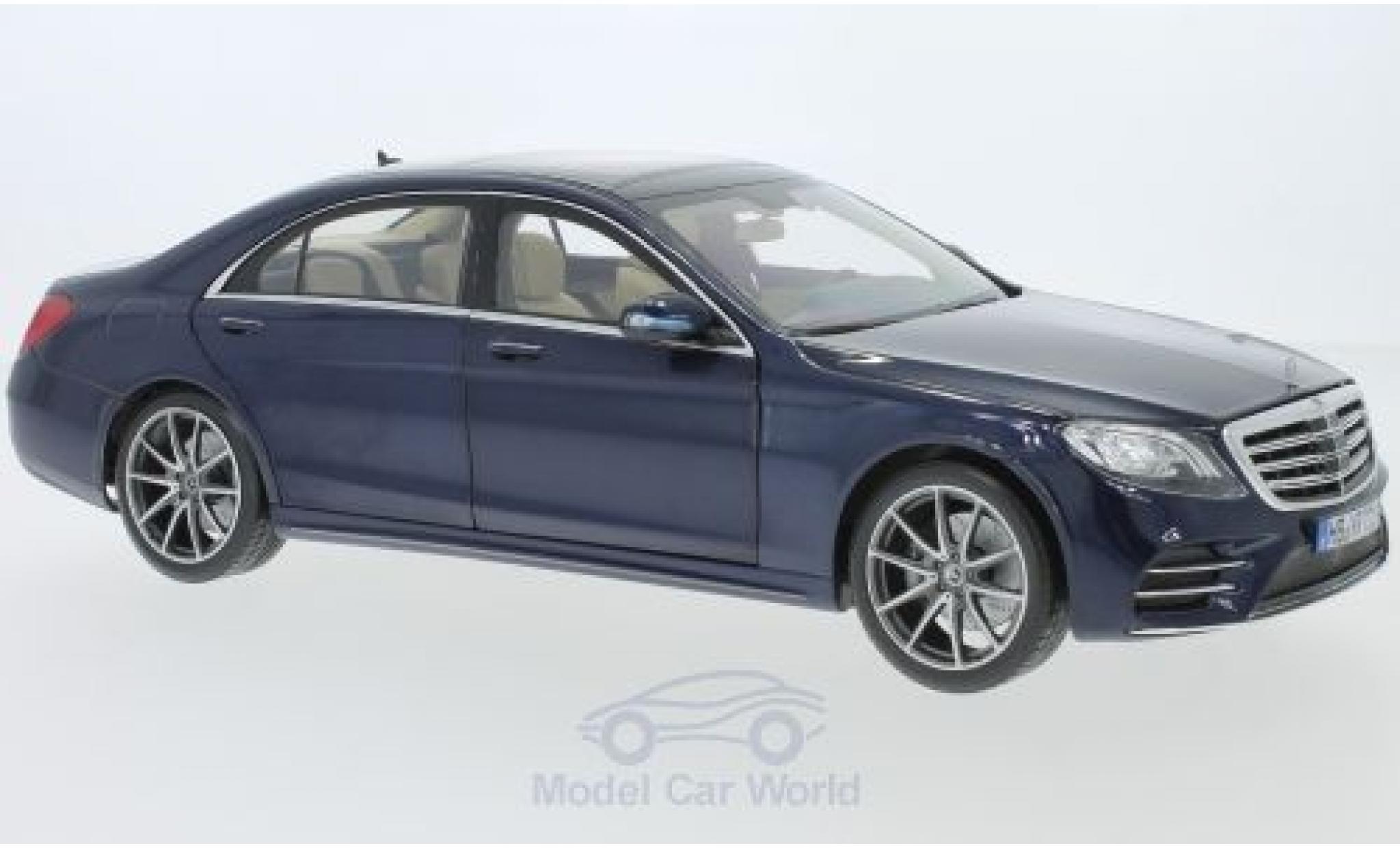 Mercedes CLA 1/18 Norev S-Class AMG-Line metallic blue 2018 diecast model cars