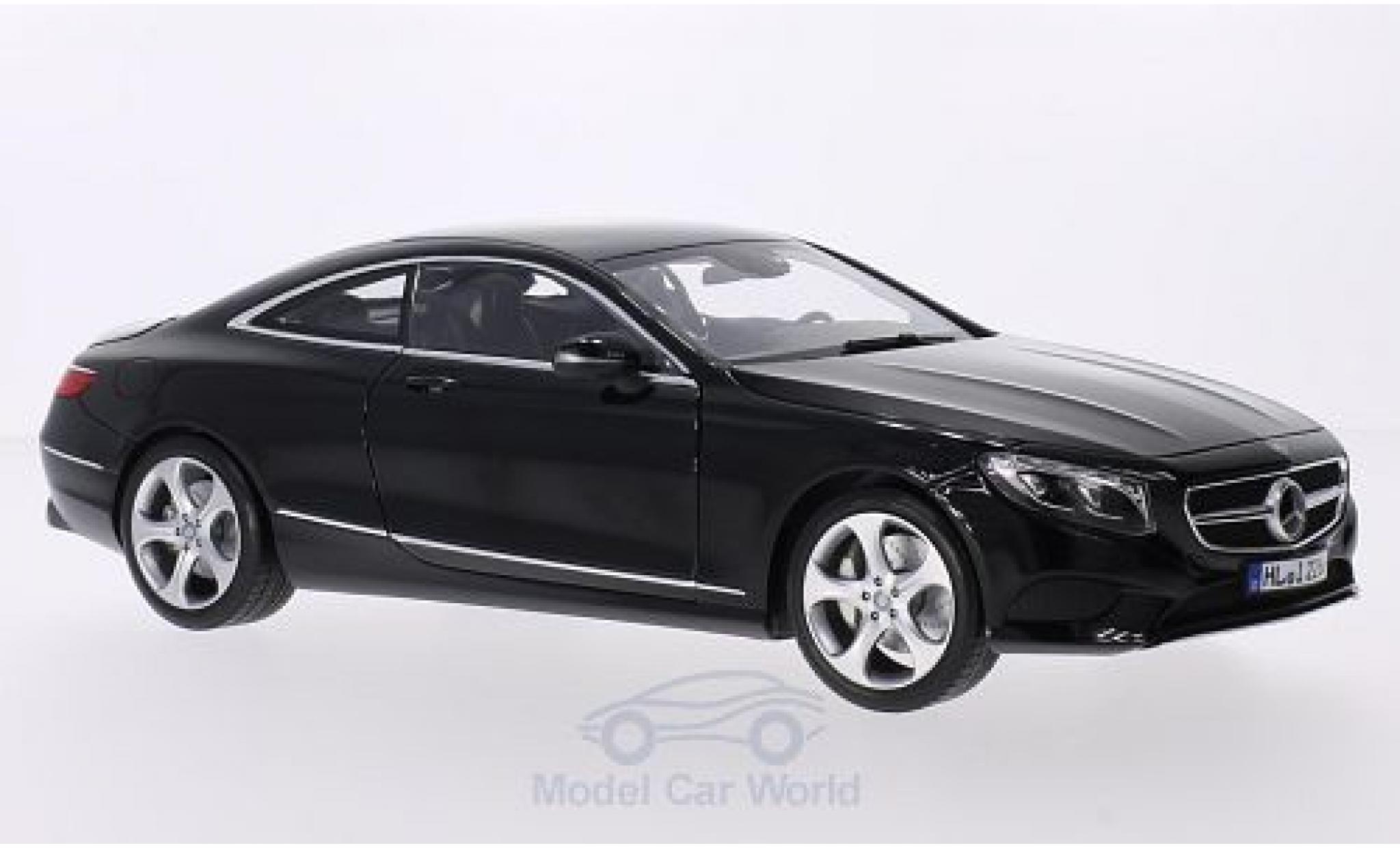 Mercedes Classe S 1/18 Norev Coupe (C217) black 2014 diecast model cars
