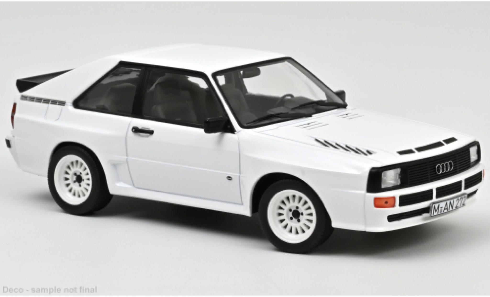 Audi Sport Quattro 1/18 Norev Sport quattro white 1985 diecast model cars