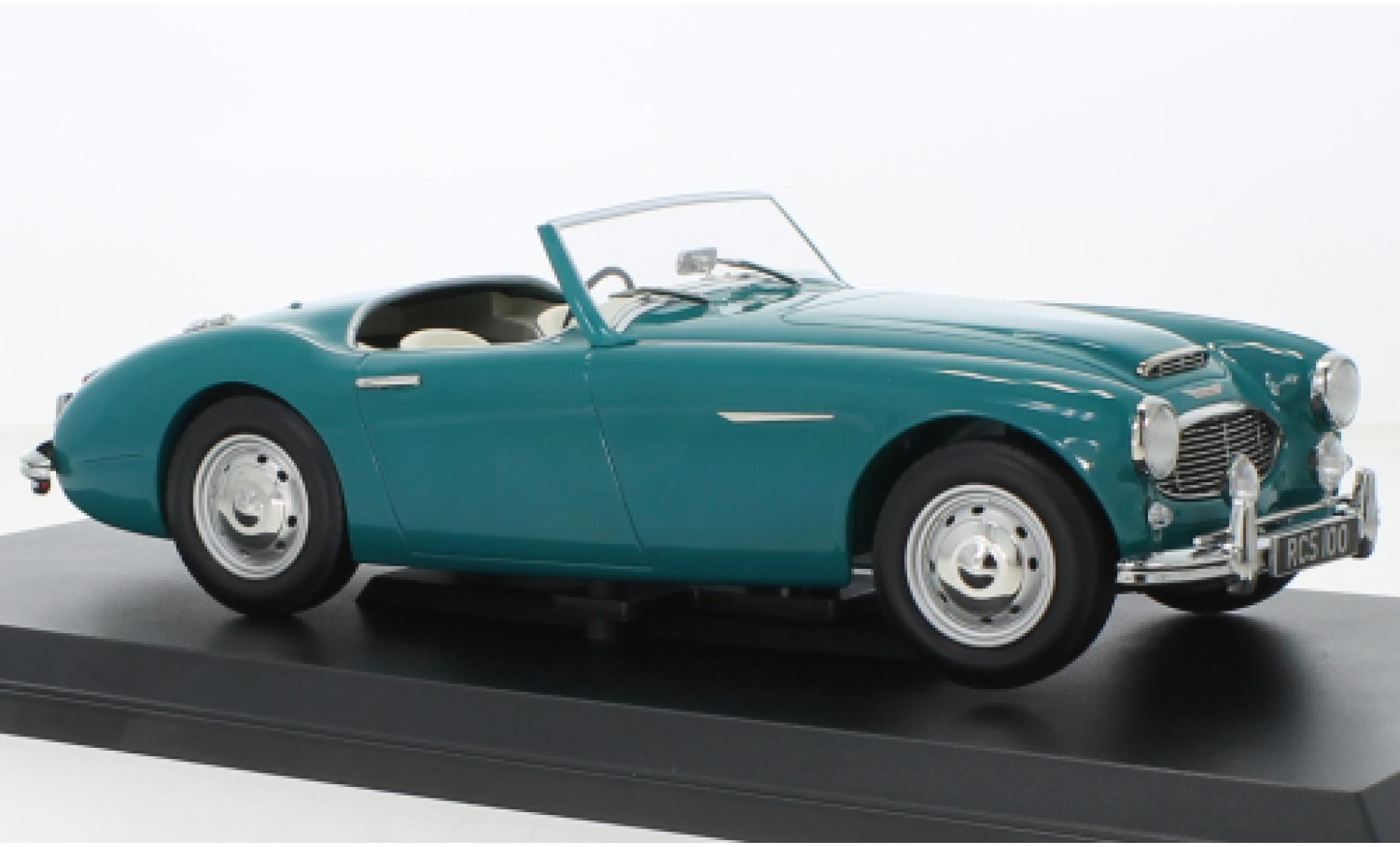Austin Healey 3000 1/18 Norev MK. I green RHD 1959 diecast model cars