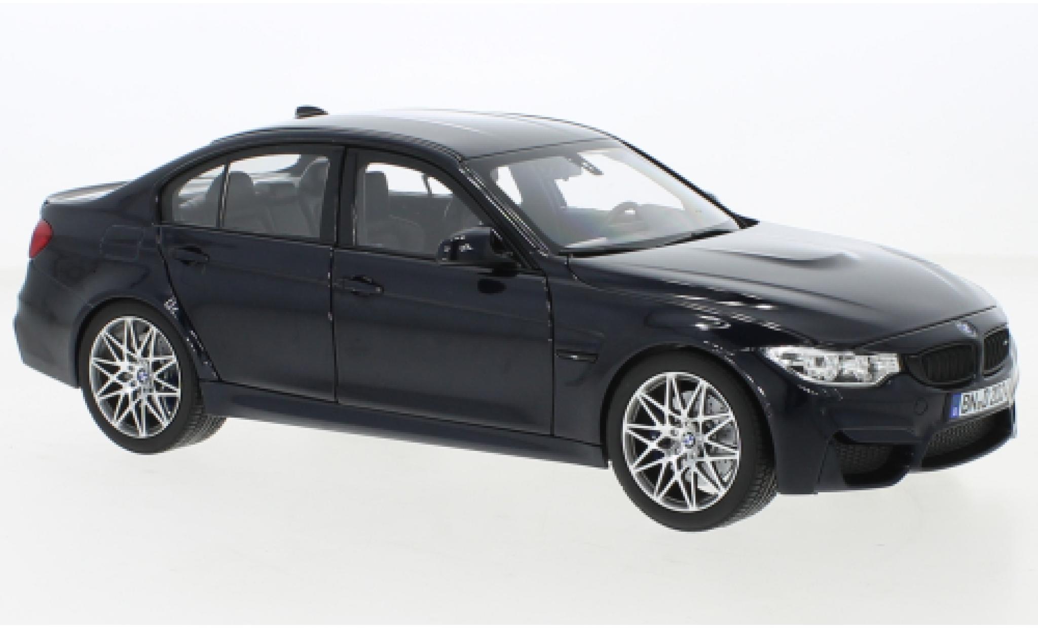 Bmw M3 1/18 Norev Competition metallise blue 2017 diecast model cars