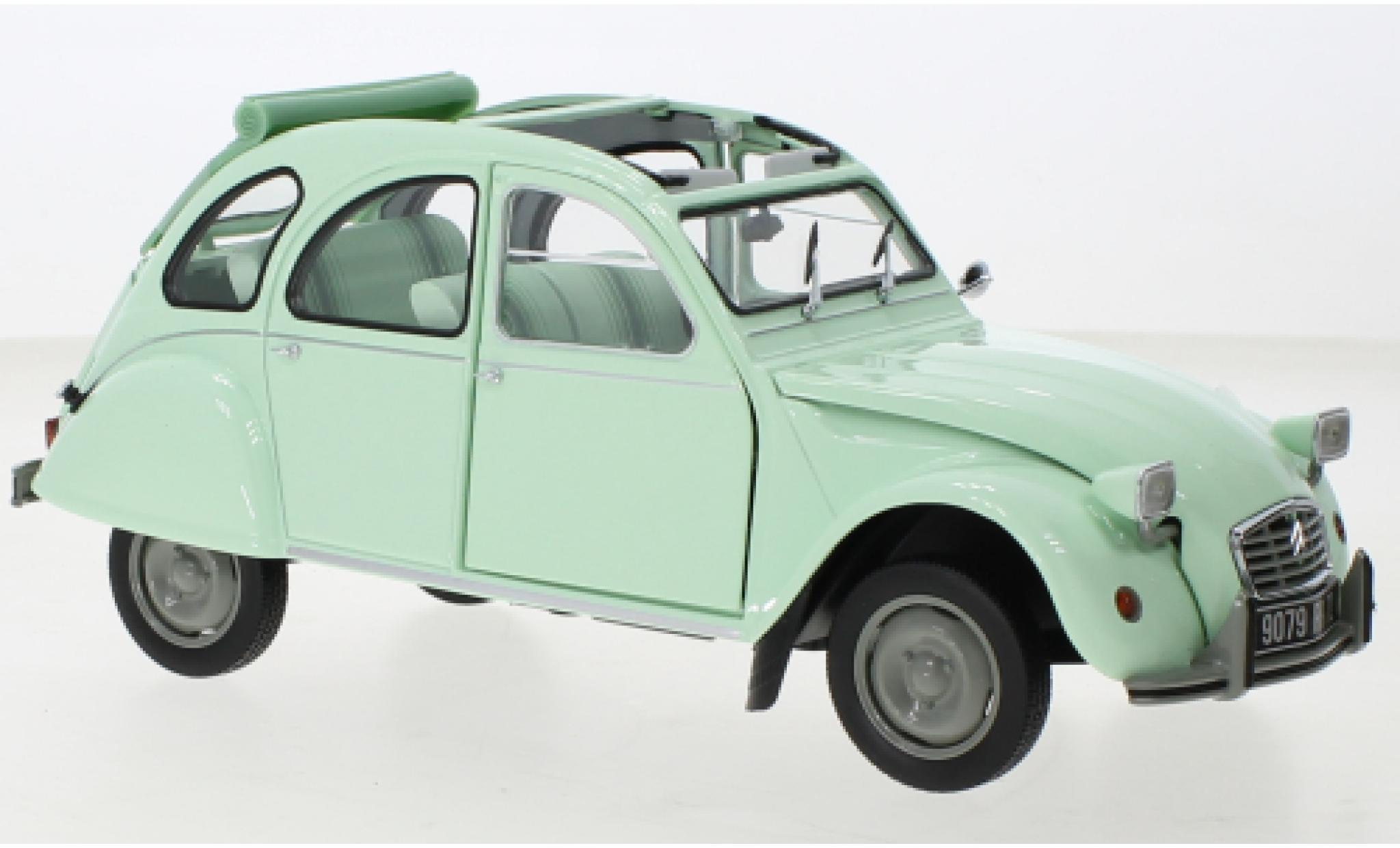 Citroen 2CV 1/18 Norev 6 Club green 1982 diecast model cars