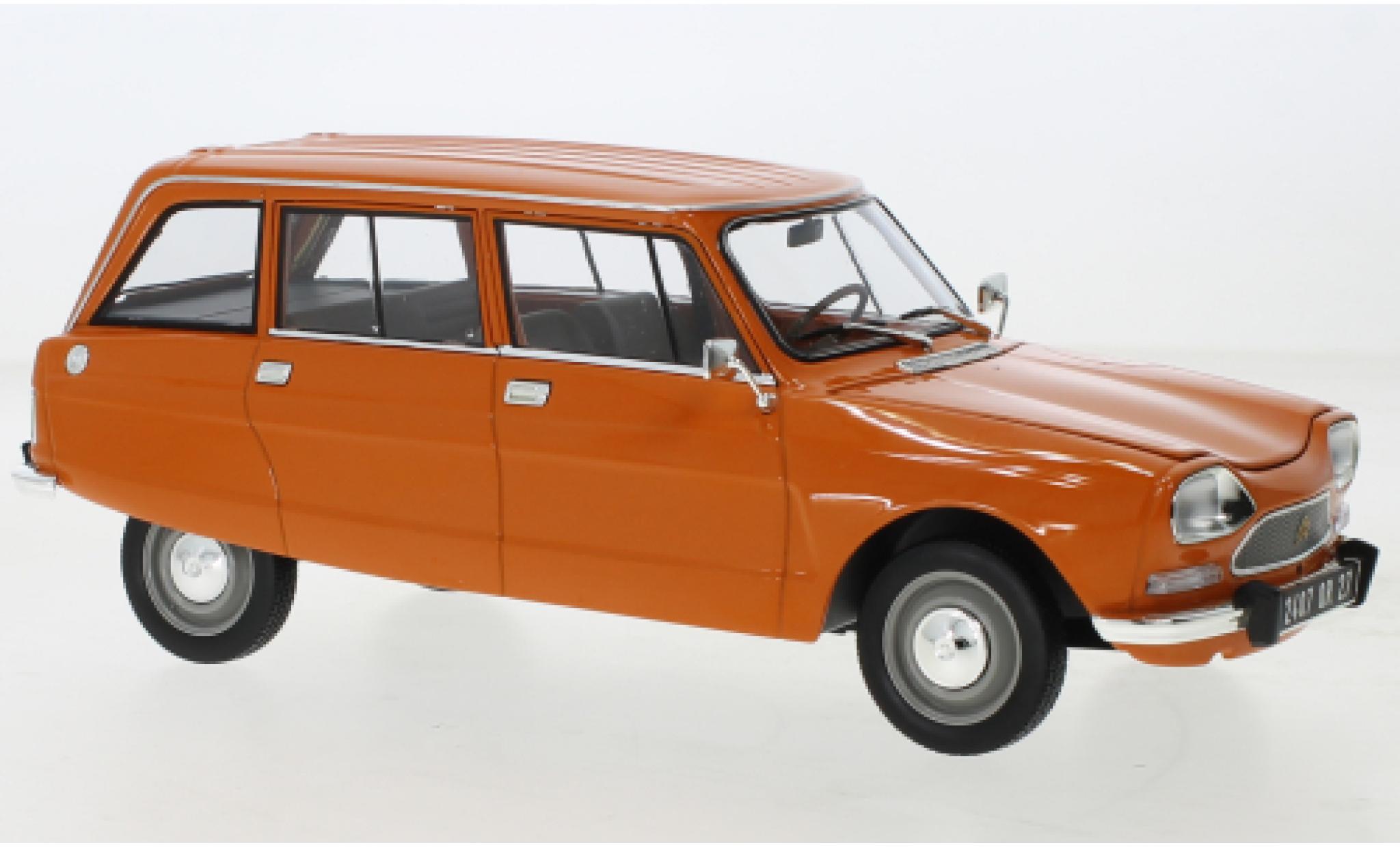Citroen Ami 8 1/18 Norev Estate orange 1975 diecast model cars