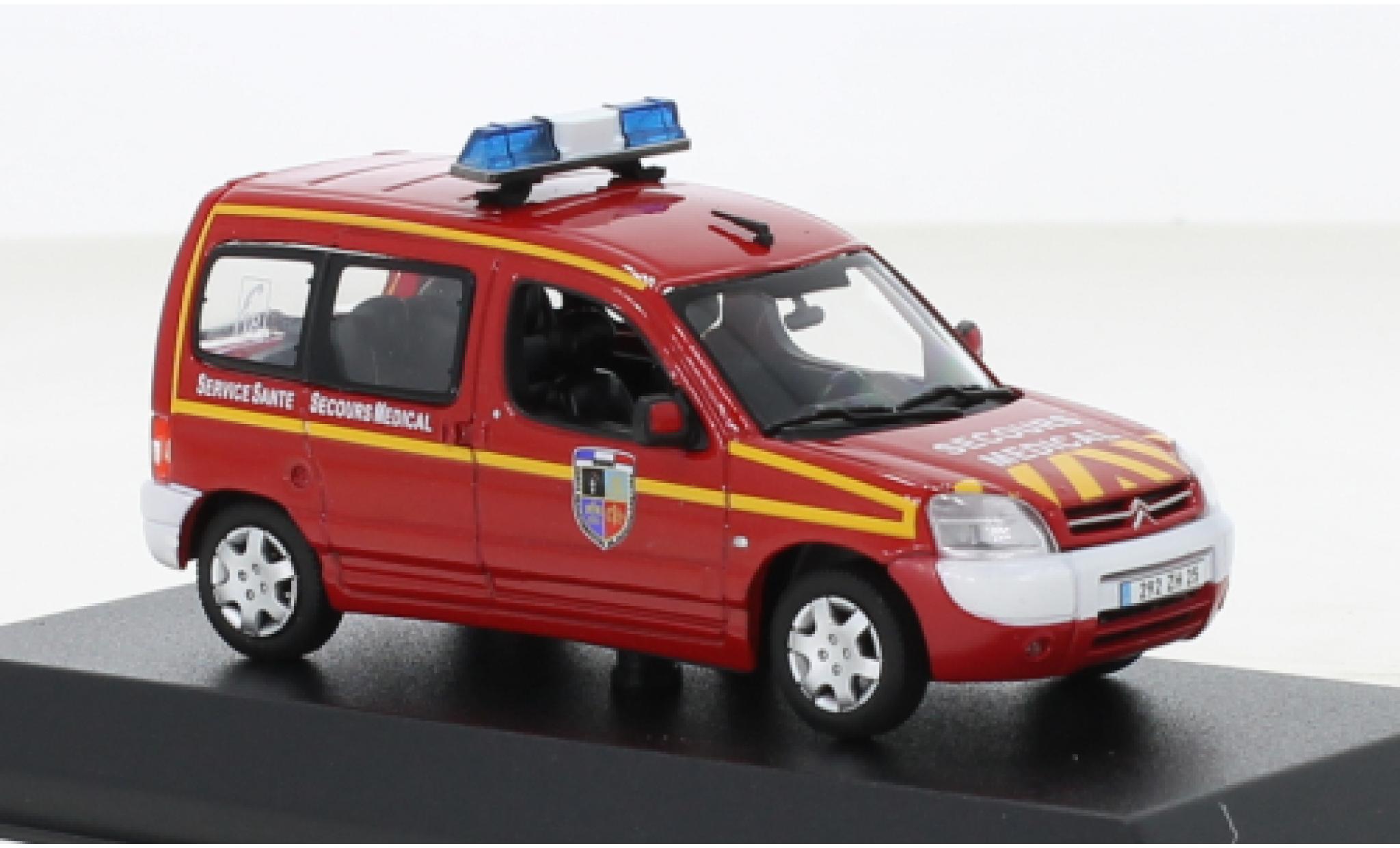 Citroen Berlingo 1/43 Norev Fire brigade Secours Medical (F) 2004 diecast model cars