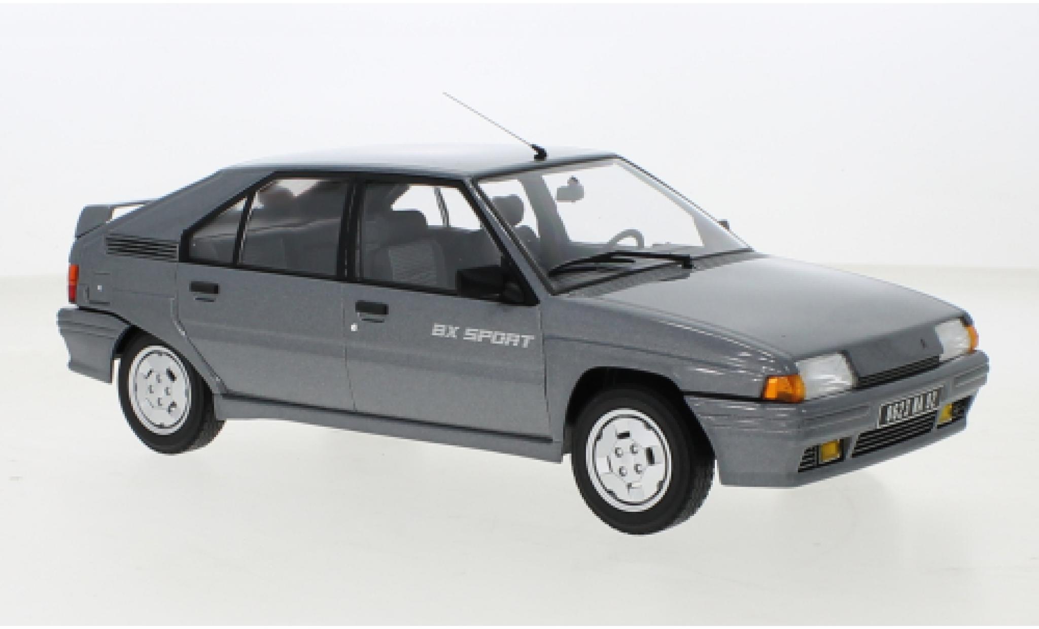Citroen BX 1/18 Norev Sport metallise grey 1985 diecast model cars