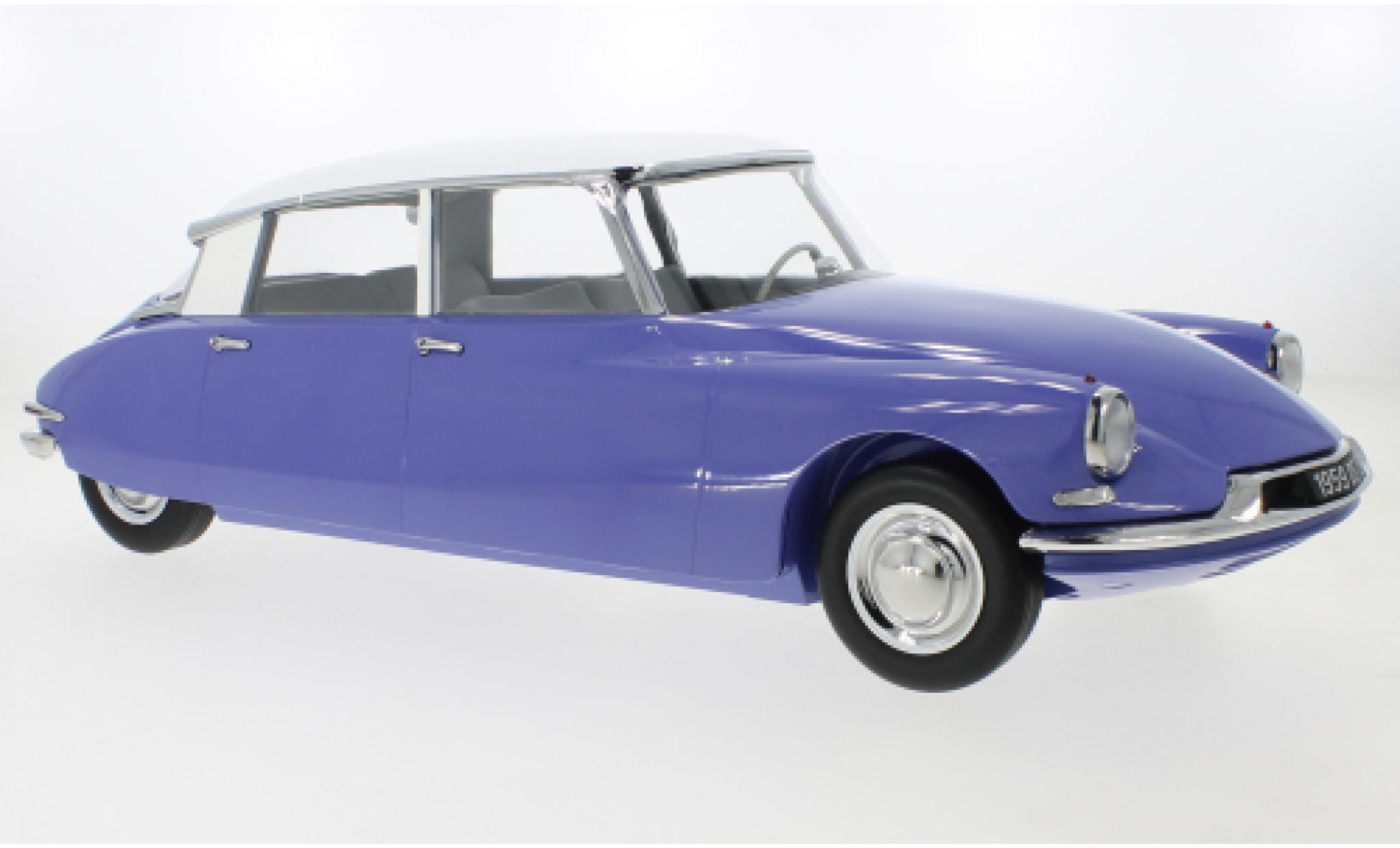 Citroen DS 1/12 Norev 19 blue/white 1959 diecast model cars