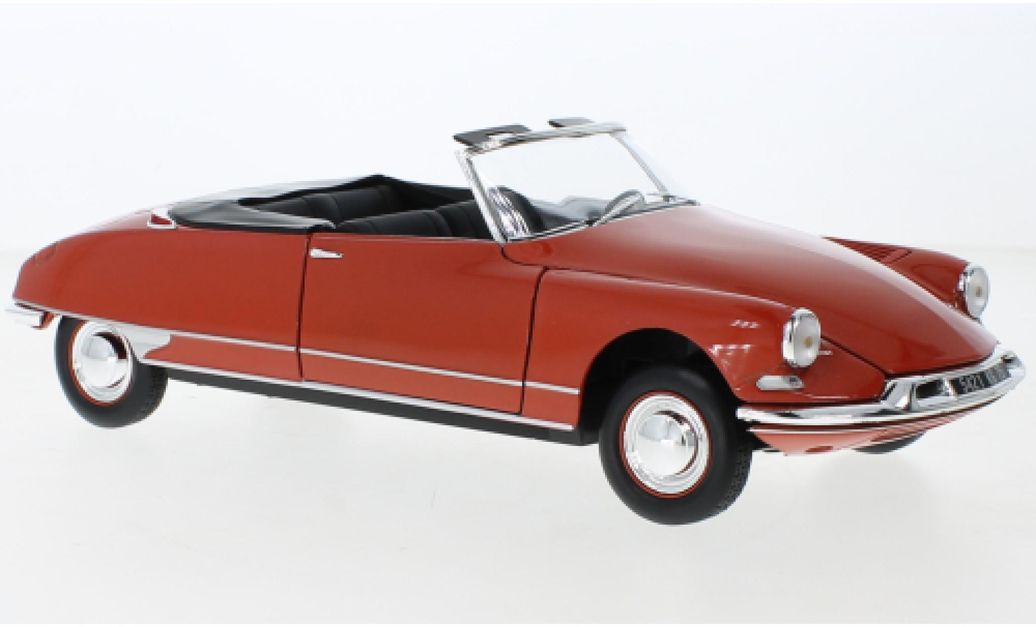Citroen DS 1/18 Norev 19 cabriolet red 1961 diecast model cars
