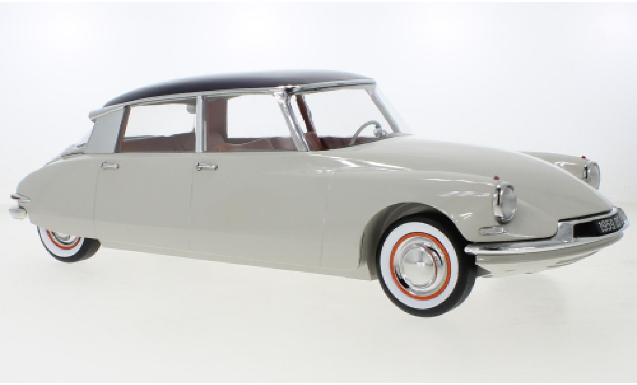 Citroen DS 1/12 Norev 19 metallise beige/red 1959 diecast model cars