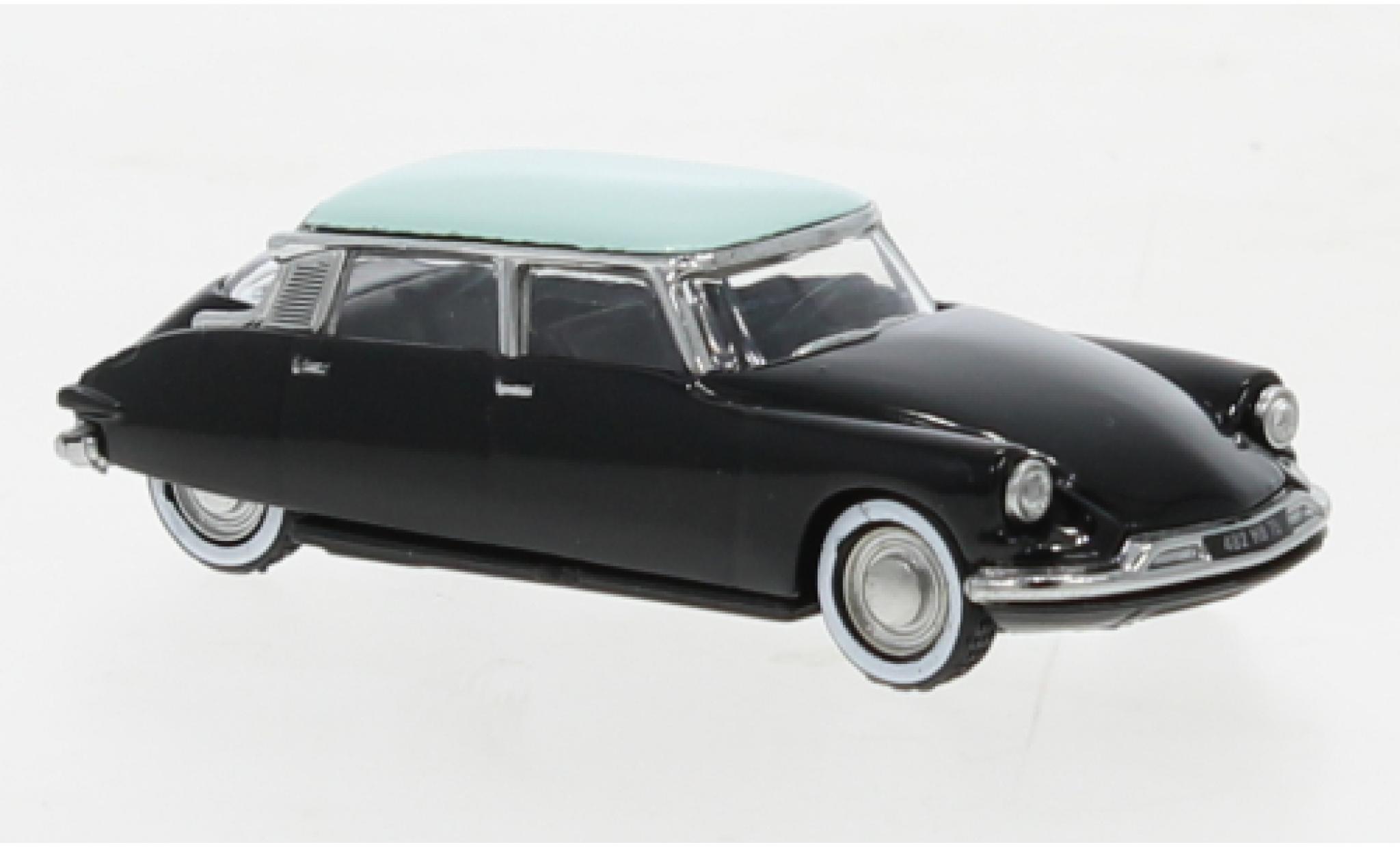 Citroen DS 1/87 Norev 19 black/turquoise 1958 diecast model cars