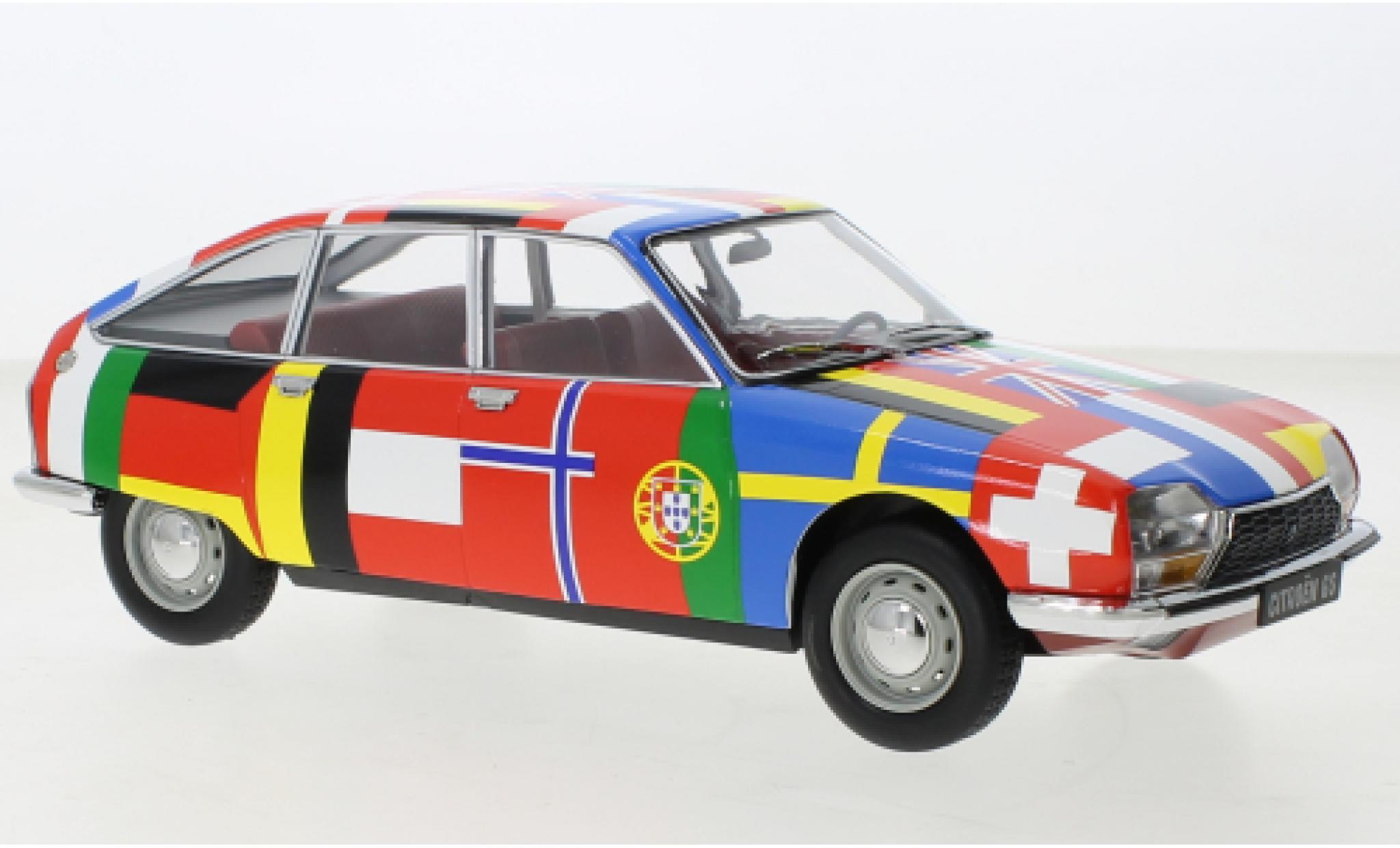 Citroen GS 1/18 Norev Flags Dekor 1972 diecast model cars